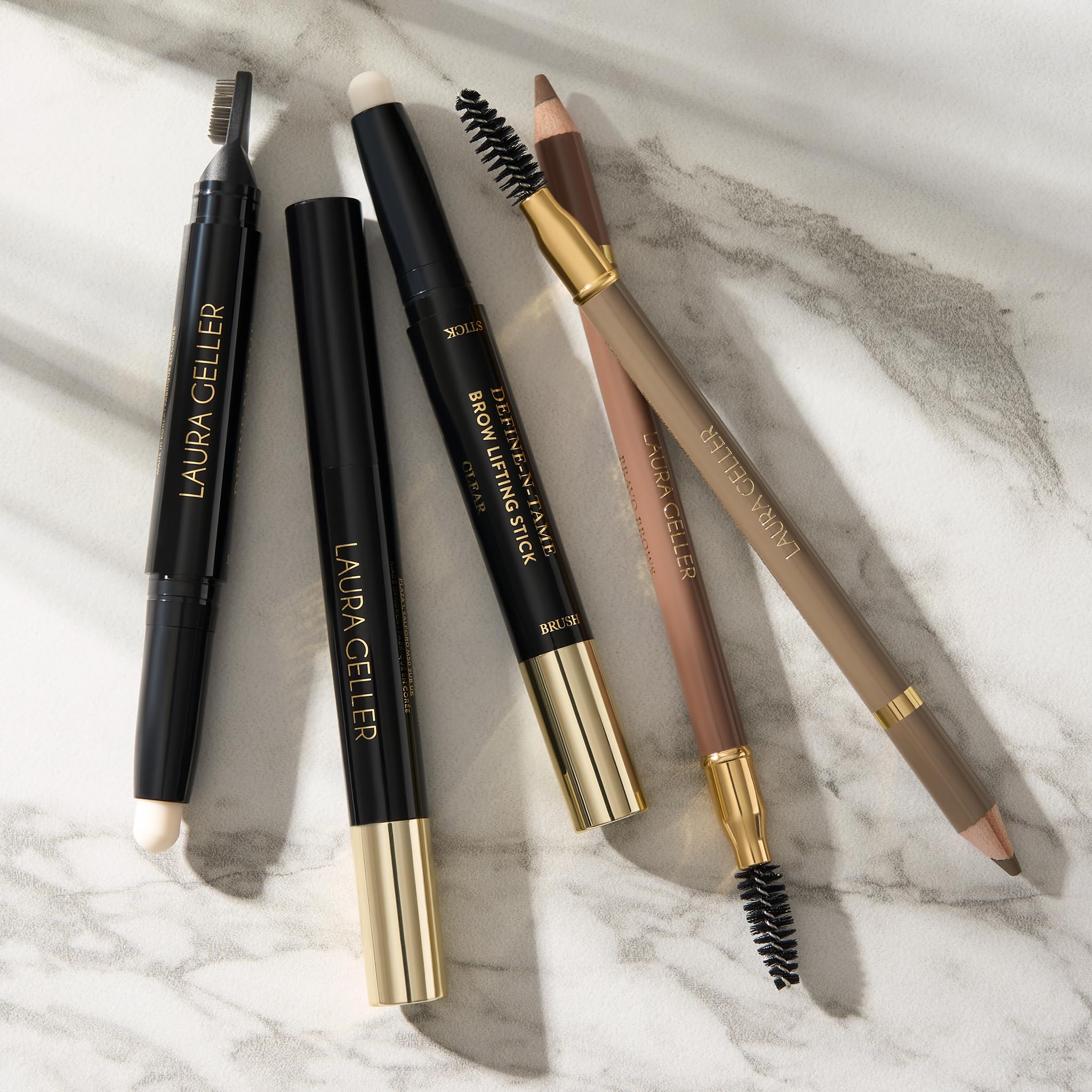 LAURA GELLER NEW YORK Bravo Brows Soft Pencil + Brush, Blonde - Image 2