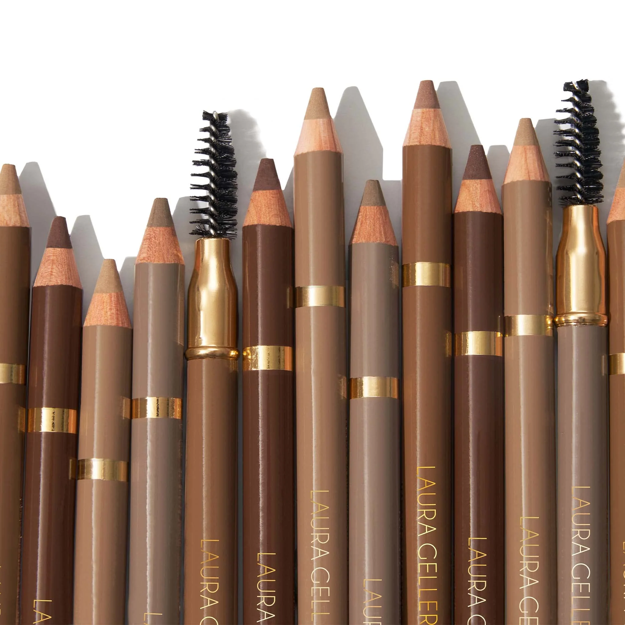LAURA GELLER NEW YORK Bravo Brows Soft Pencil + Brush, Dark Brown - Image 3