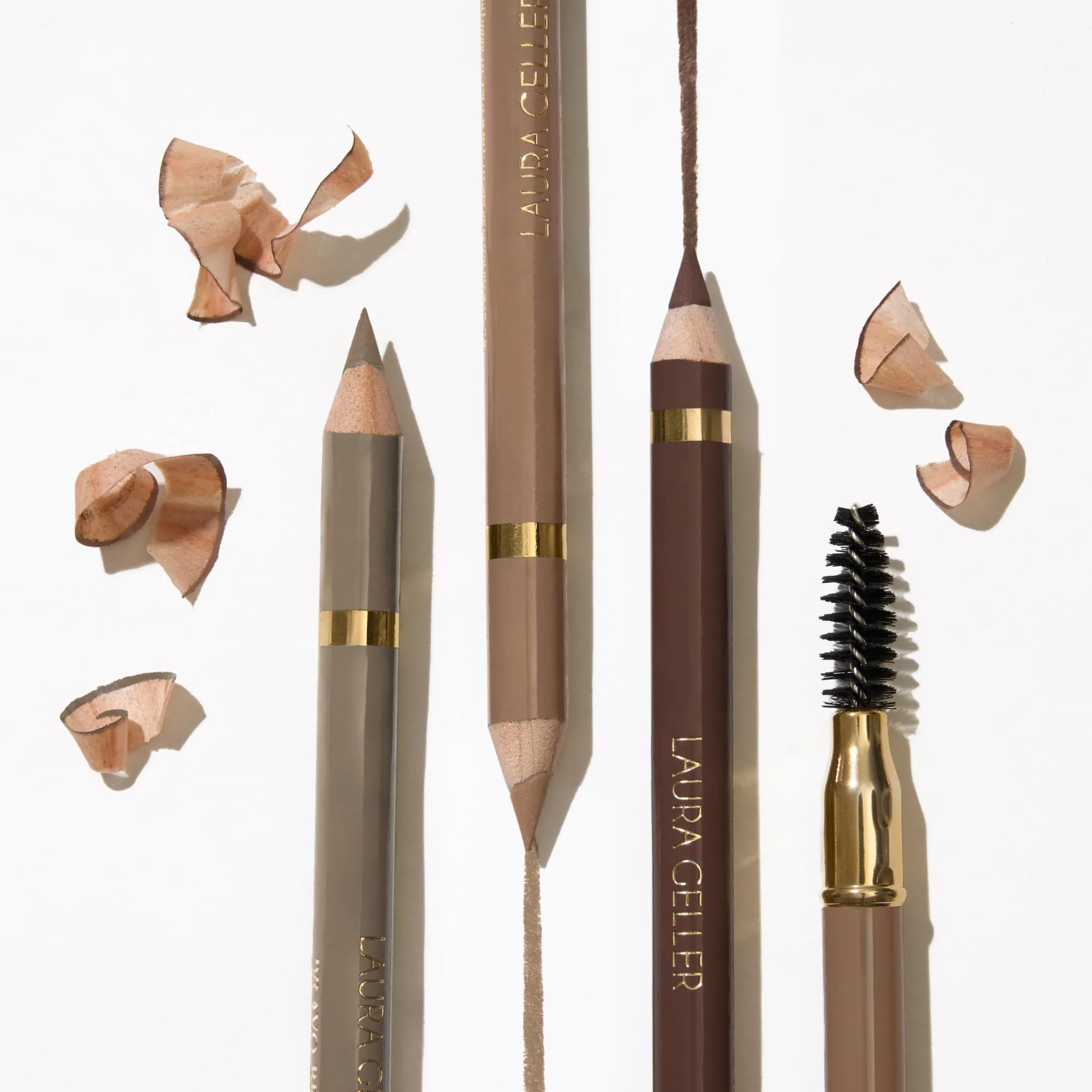 LAURA GELLER NEW YORK Bravo Brows Soft Pencil + Brush, Dark Brown - Image 7