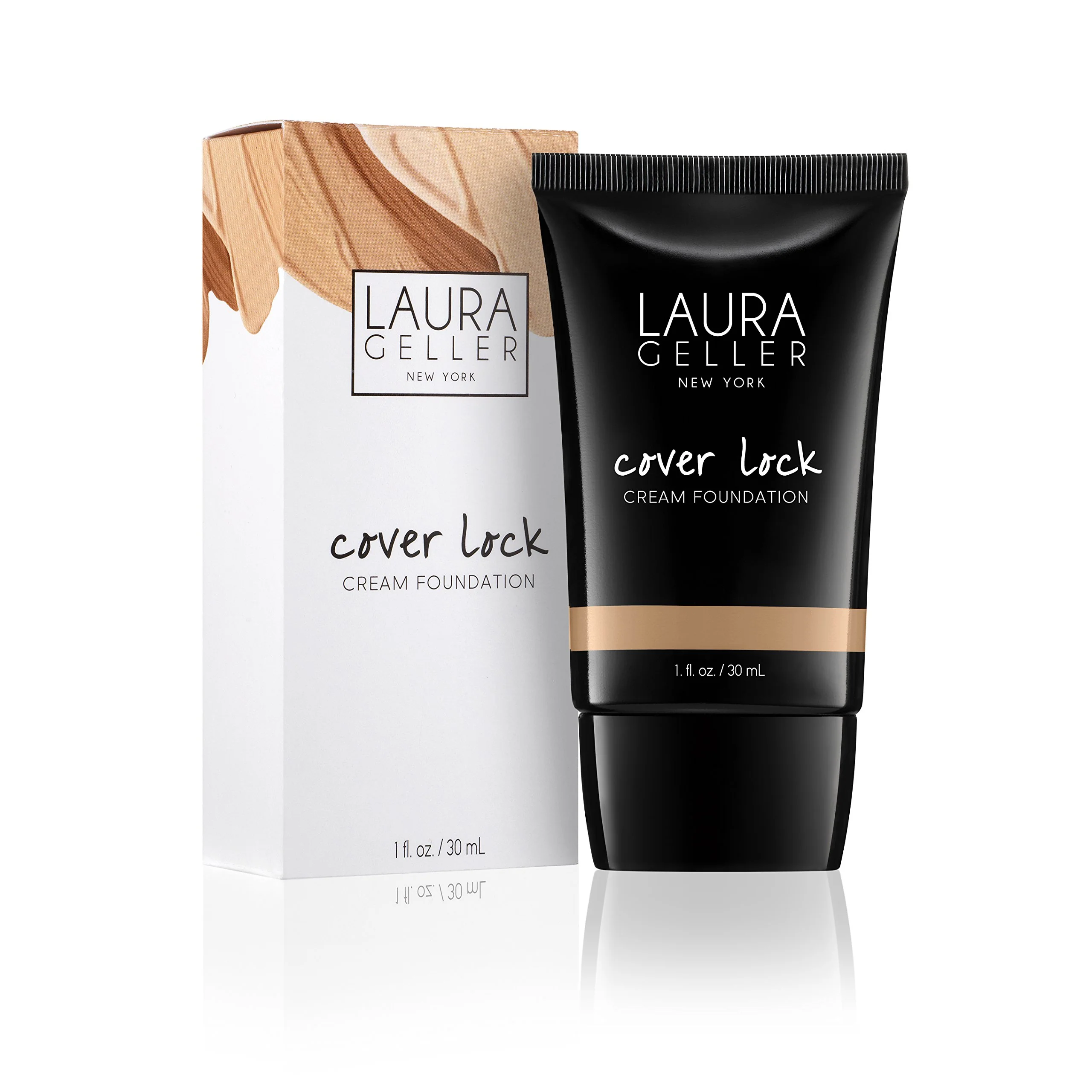 LAURA GELLER NEW YORK Cover Lock Cream Foundation, Tan - Image 3