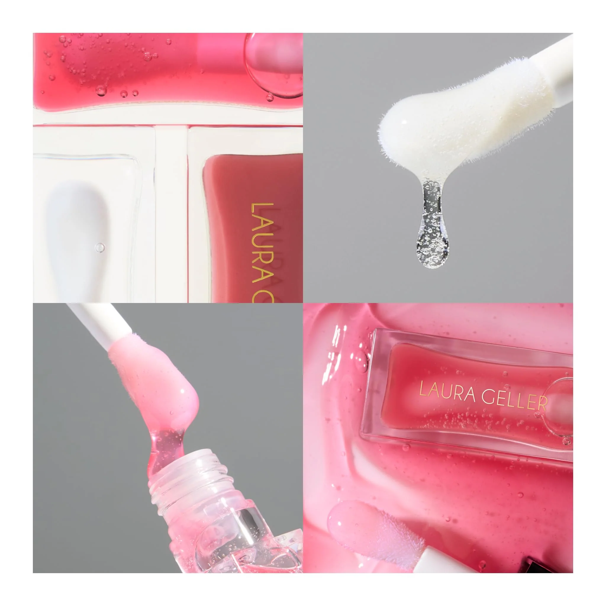 LAURA GELLER NEW YORK Fine Shine Glossy Lip Oil, Glass Half Full - Hydrating Squalane - Clear Lip Gloss - Image 4