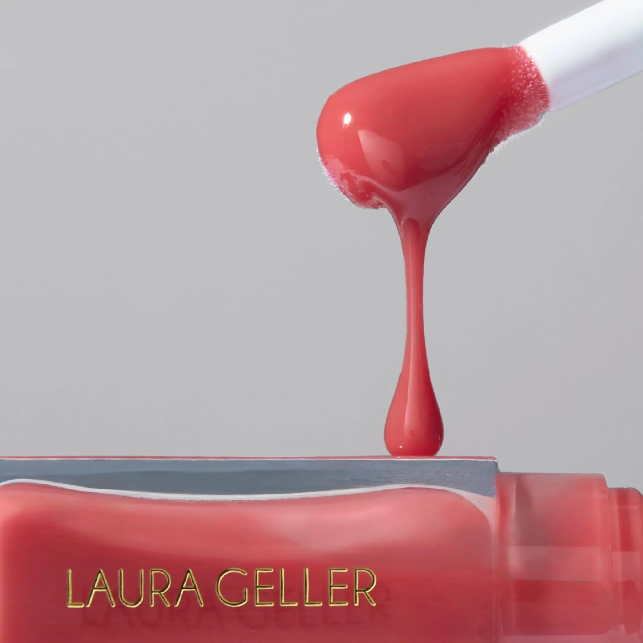 LAURA GELLER NEW YORK Fine Shine Glossy Lip Oil, Rose Garden - Hydrating Squalane - Pink Lip Gloss - Image 2