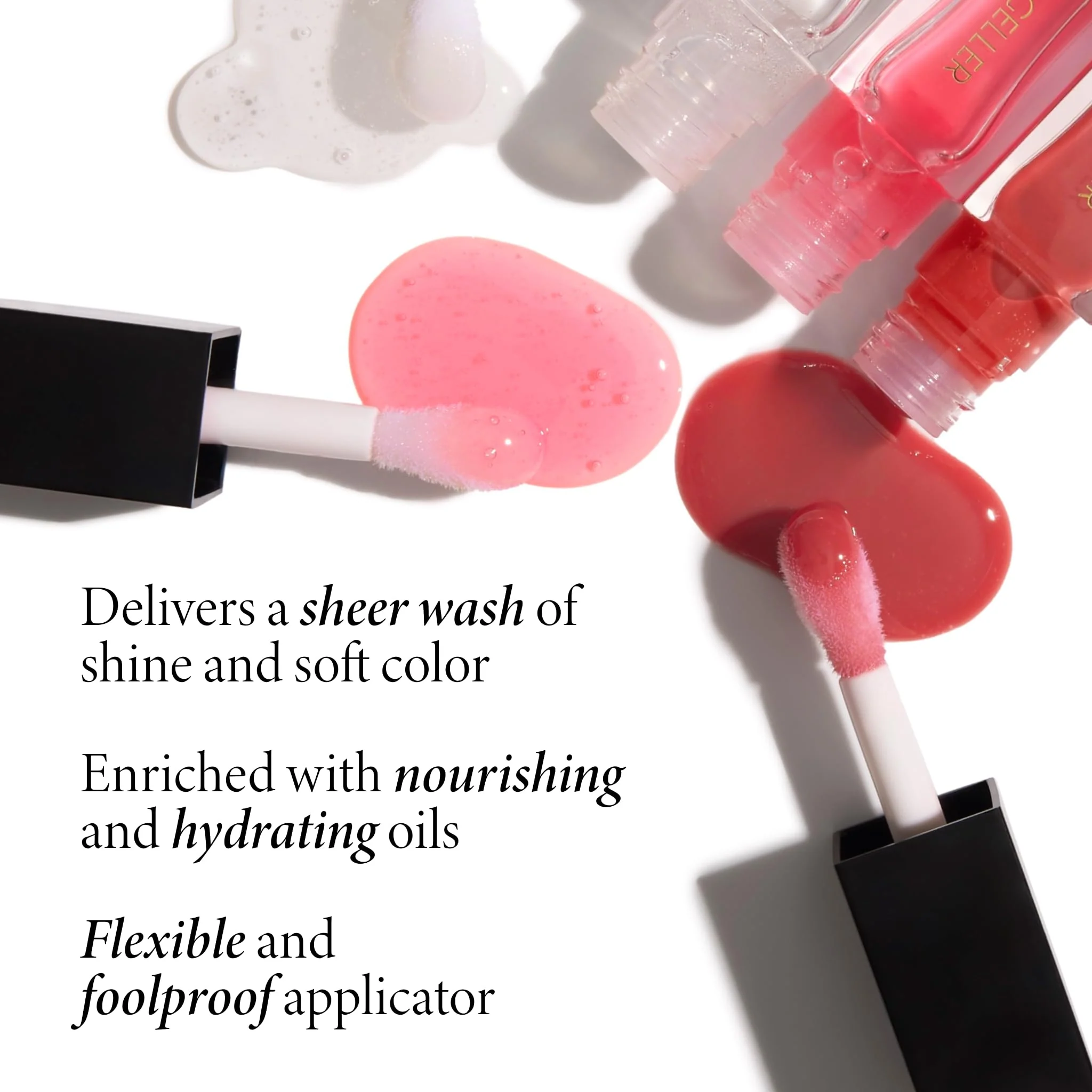 LAURA GELLER NEW YORK Fine Shine Glossy Lip Oil, Sweet Pink - Hydrating Squalane - Sheer Pink Lip Gloss - Image 9