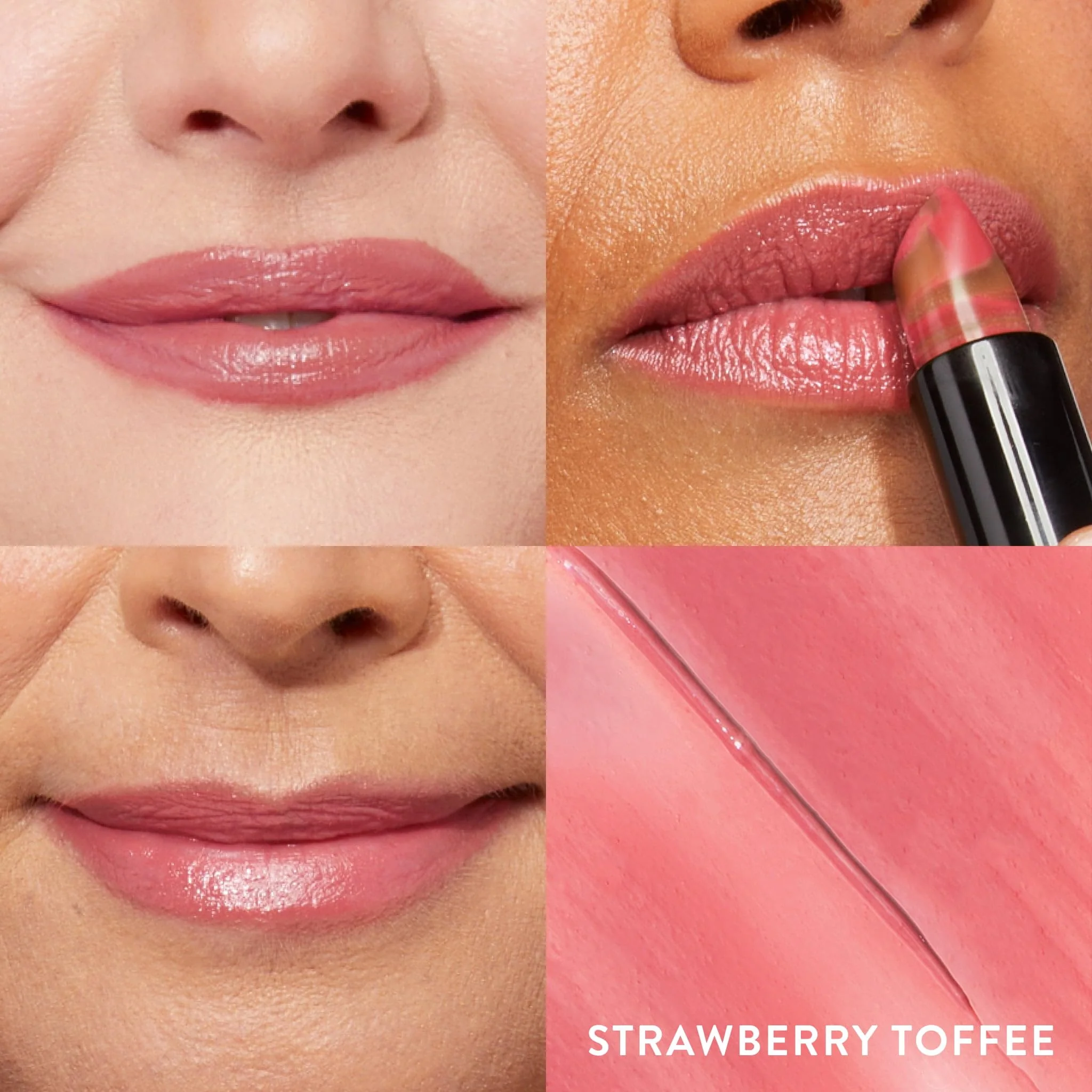 LAURA GELLER NEW YORK Italian Marble Sheer Lipstick - Strawberry Toffee - Hydrating & Lightweight - Vitamin E & Caster Seed Oil - Cream Finish - Image 10