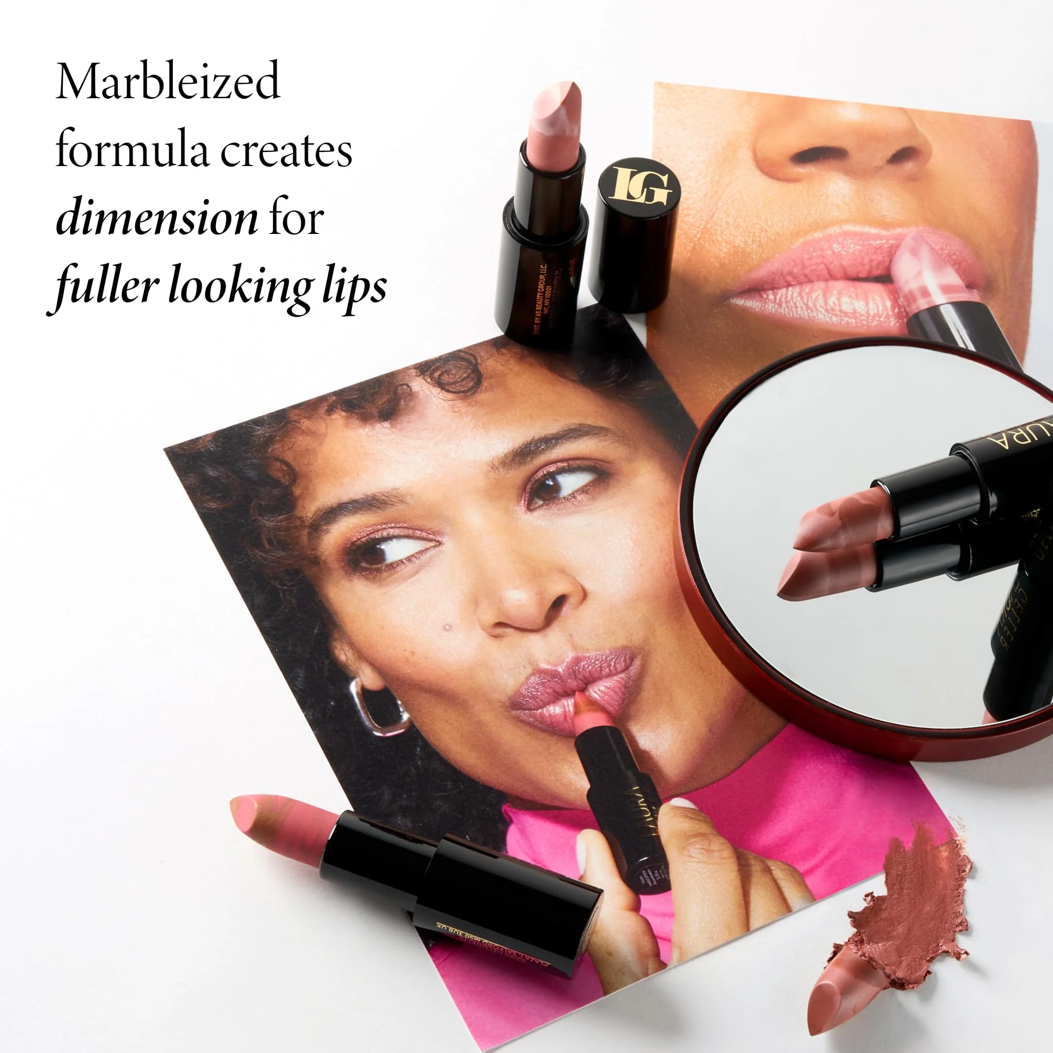 LAURA GELLER NEW YORK Italian Marble Sheer Lipstick - Strawberry Toffee - Hydrating & Lightweight - Vitamin E & Caster Seed Oil - Cream Finish - Image 6
