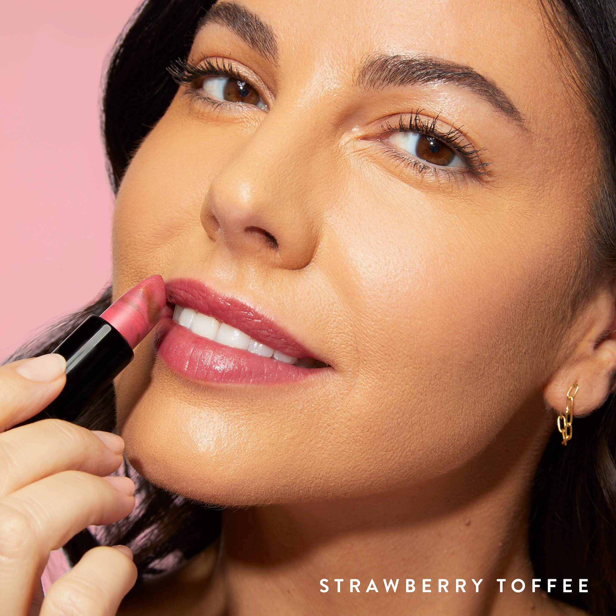 LAURA GELLER NEW YORK Italian Marble Sheer Lipstick - Strawberry Toffee - Hydrating & Lightweight - Vitamin E & Caster Seed Oil - Cream Finish - Image 7