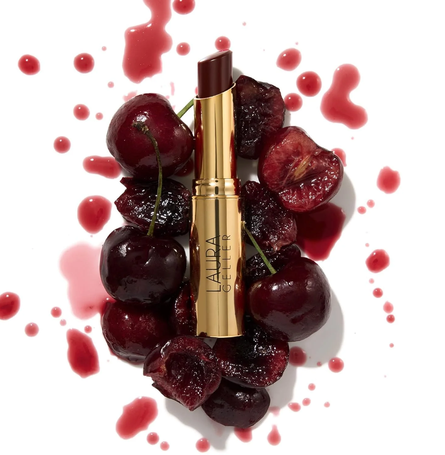 LAURA GELLER NEW YORK Jelly Balm Moisturizing Tinted Lip Color - Very Black Cherry - Hydrating Vitamin E - Semi-Shine Finish - Image 8