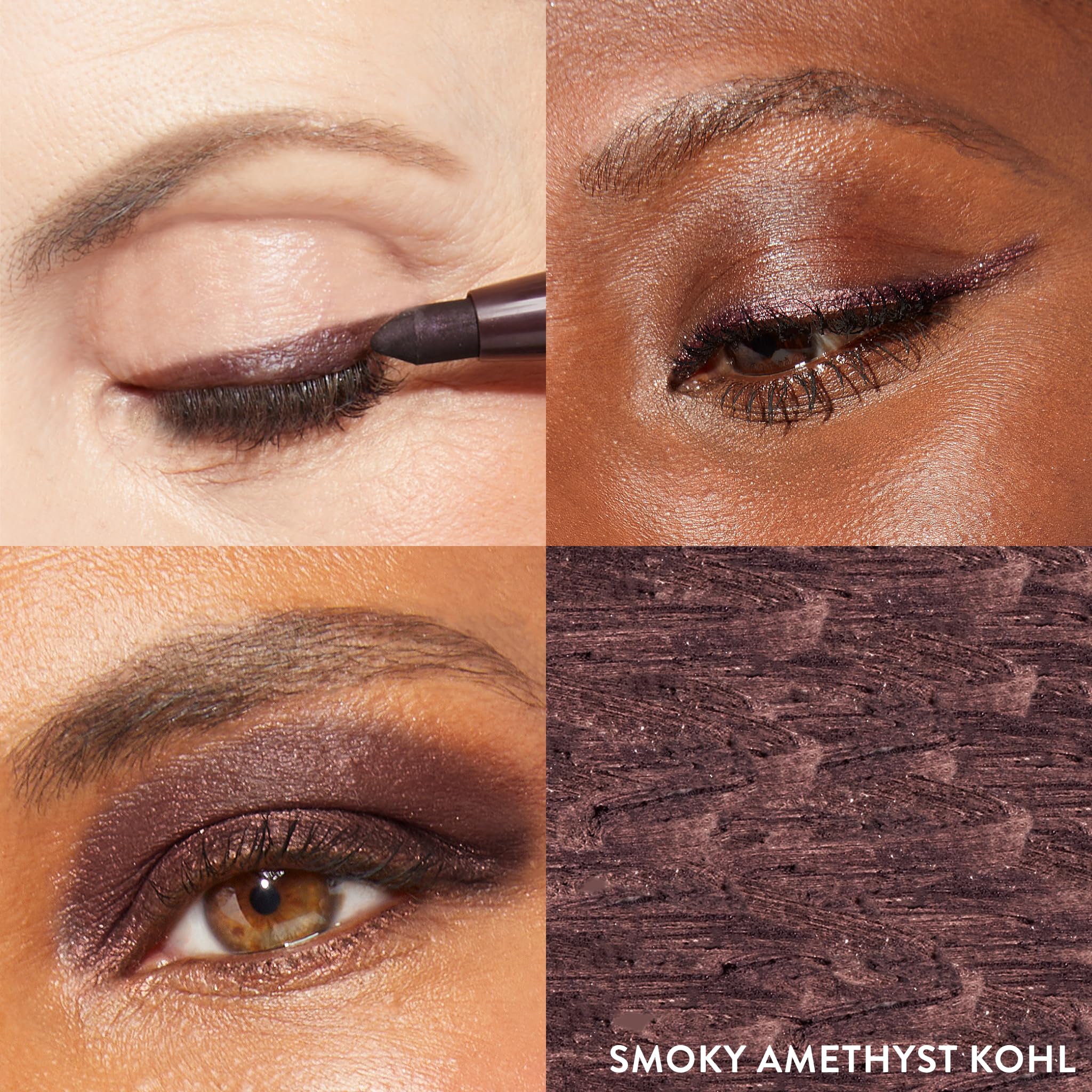 LAURA GELLER NEW YORK Kajal Longwear Kohl Eyeliner Pencil Duo - Dark Brown & Smoky Amethyst - Caffeine and Vitamin E - Smooth & Blendable Liner - Built-In Sharpener - Image 7