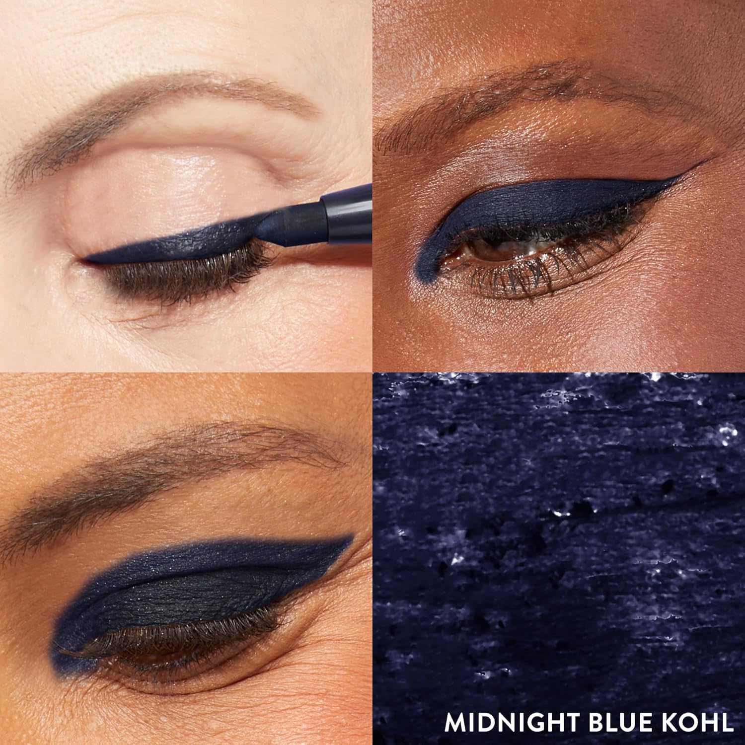 LAURA GELLER NEW YORK Kajal Longwear Kohl Eyeliner Pencil - Midnight Blue Kohl - Caffeine and Vitamin E - Smooth & Blendable Liner - Built-In Sharpener - Image 9