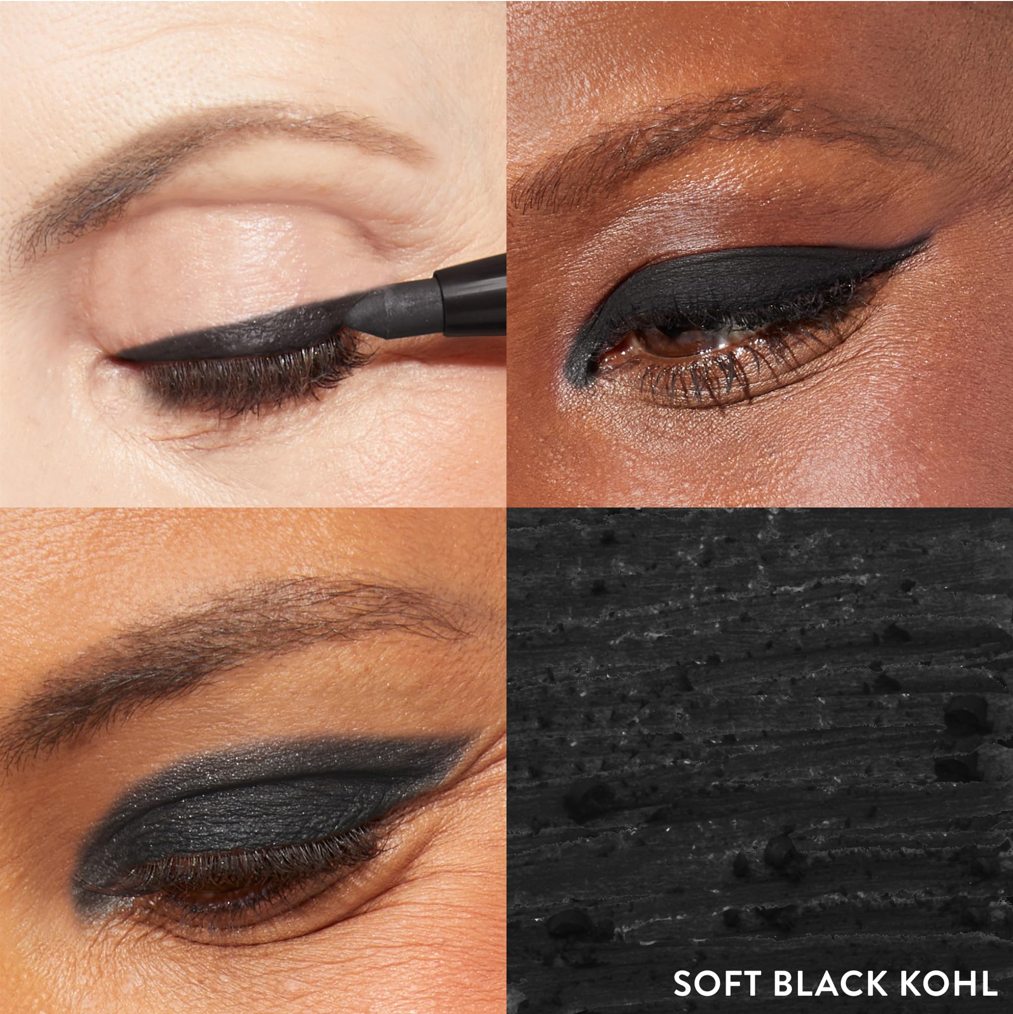 LAURA GELLER NEW YORK Kajal Longwear Kohl Eyeliner Pencil - Soft Black Kohl - Caffeine and Vitamin E - Smooth & Blendable Liner - Built-In Sharpener - Image 10