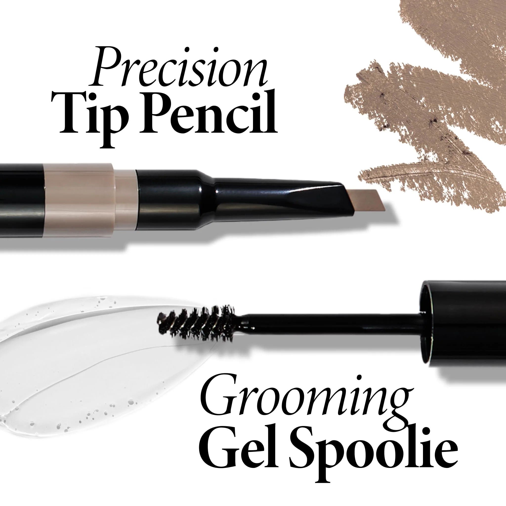 LAURA GELLER NEW YORK Sculpt-n-Stay Waterproof Brow Pencil & Gel- Dark Brown - Image 5