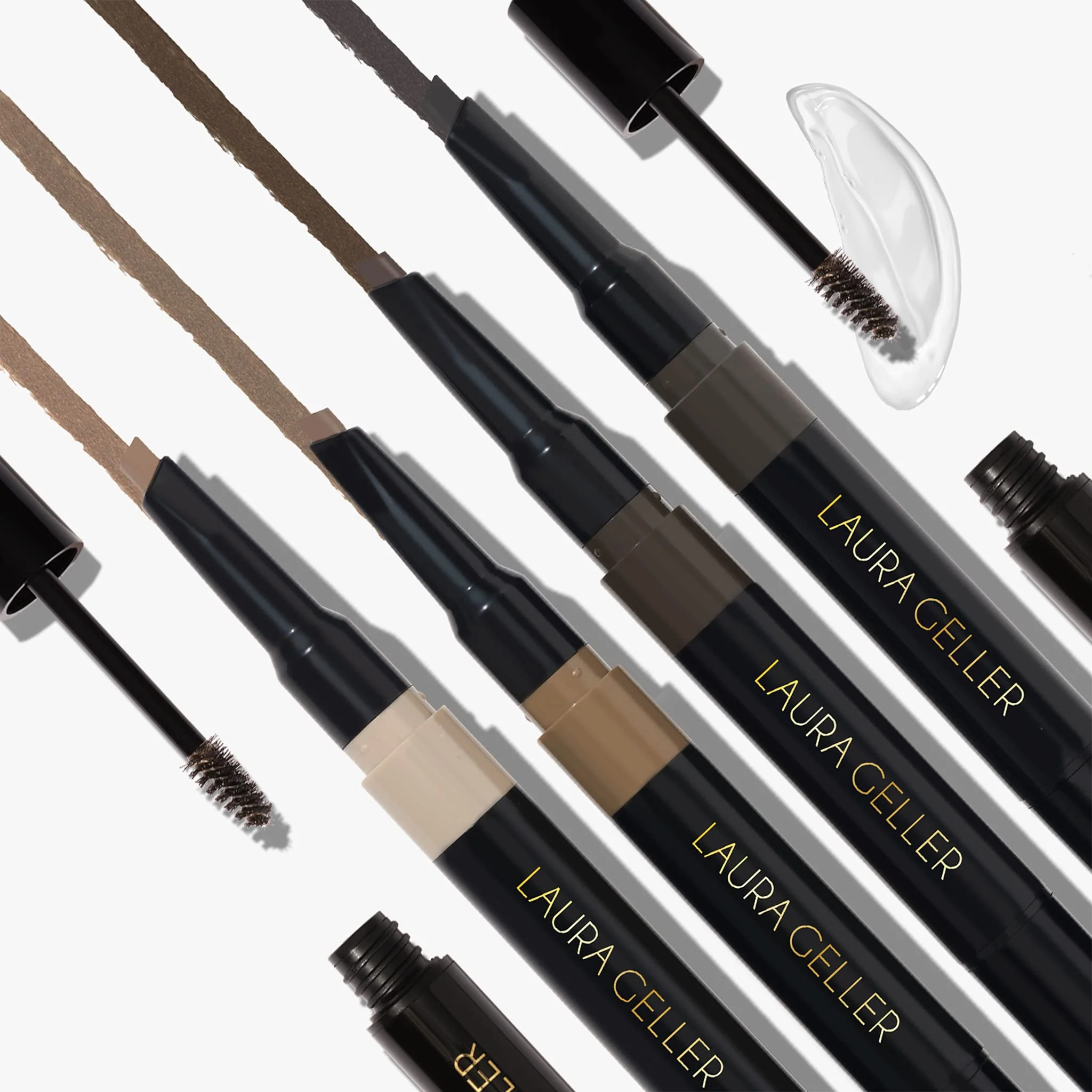 LAURA GELLER NEW YORK Sculpt-n-Stay Waterproof Brow Pencil & Gel- Taupe - Image 3
