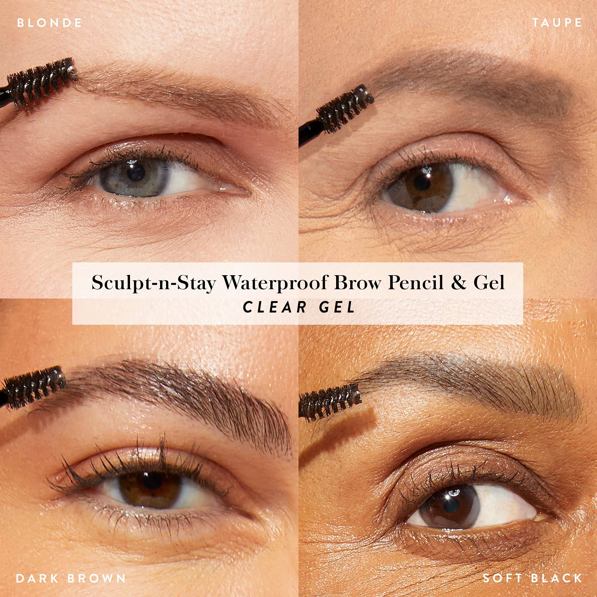 LAURA GELLER NEW YORK Sculpt-n-Stay Waterproof Brow Pencil & Gel- Taupe - Image 5