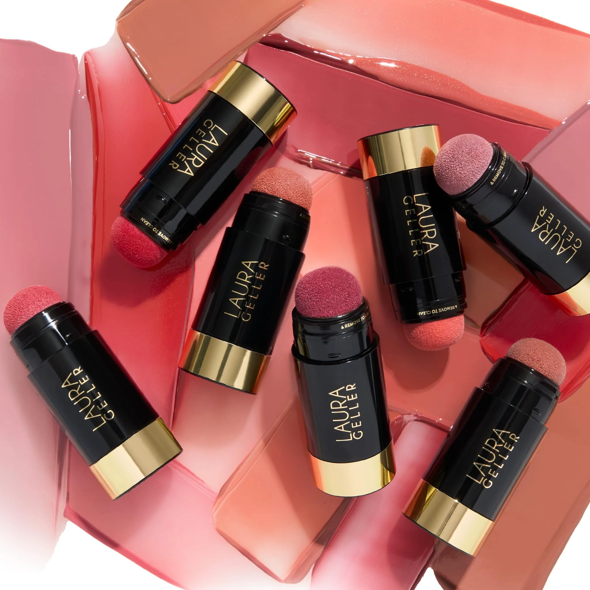 LAURA GELLER NEW YORK Serum Blush Tint, Lightweight Liquid Blush for Cheeks, Weightless Watercolor Sheer Finish, Graceful Guava - Image 3