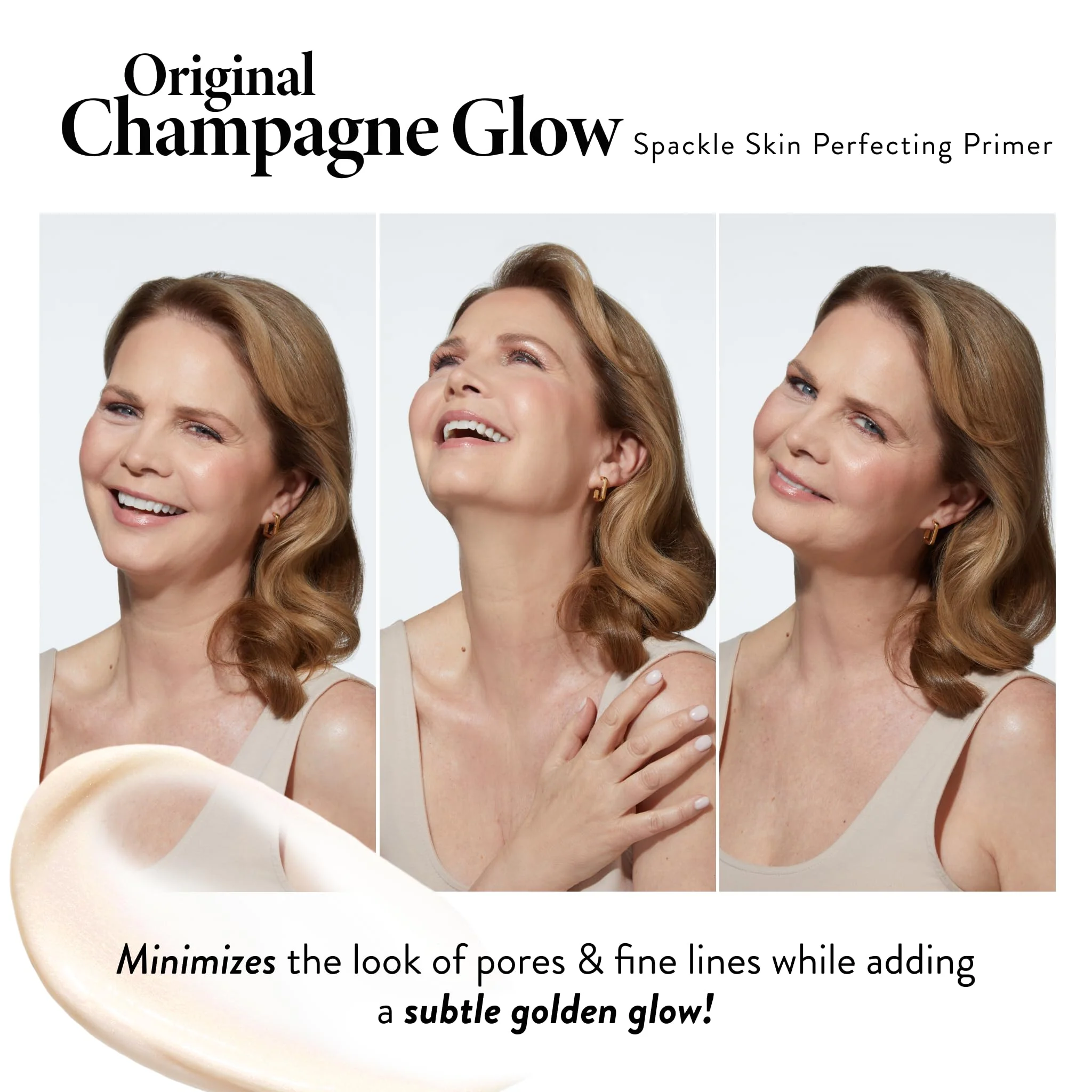 LAURA GELLER NEW YORK Spackle Primer - Champagne Glow - Super-Size 2 Fl Oz - Hyaluronic Acid Makeup Primer for Mature Skin - Image 3
