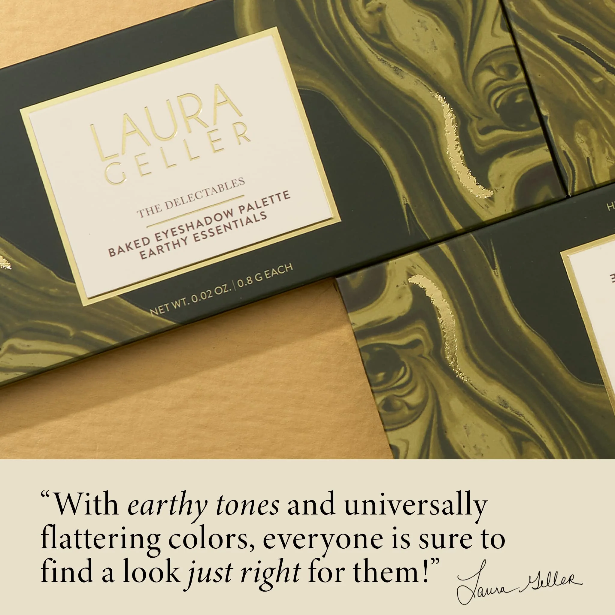 LAURA GELLER NEW YORK The Delectables Earthy Essentials Baked Eyeshadow Palette | 14 Pigmented Eyeshadows Blendable Natural Look - Image 4