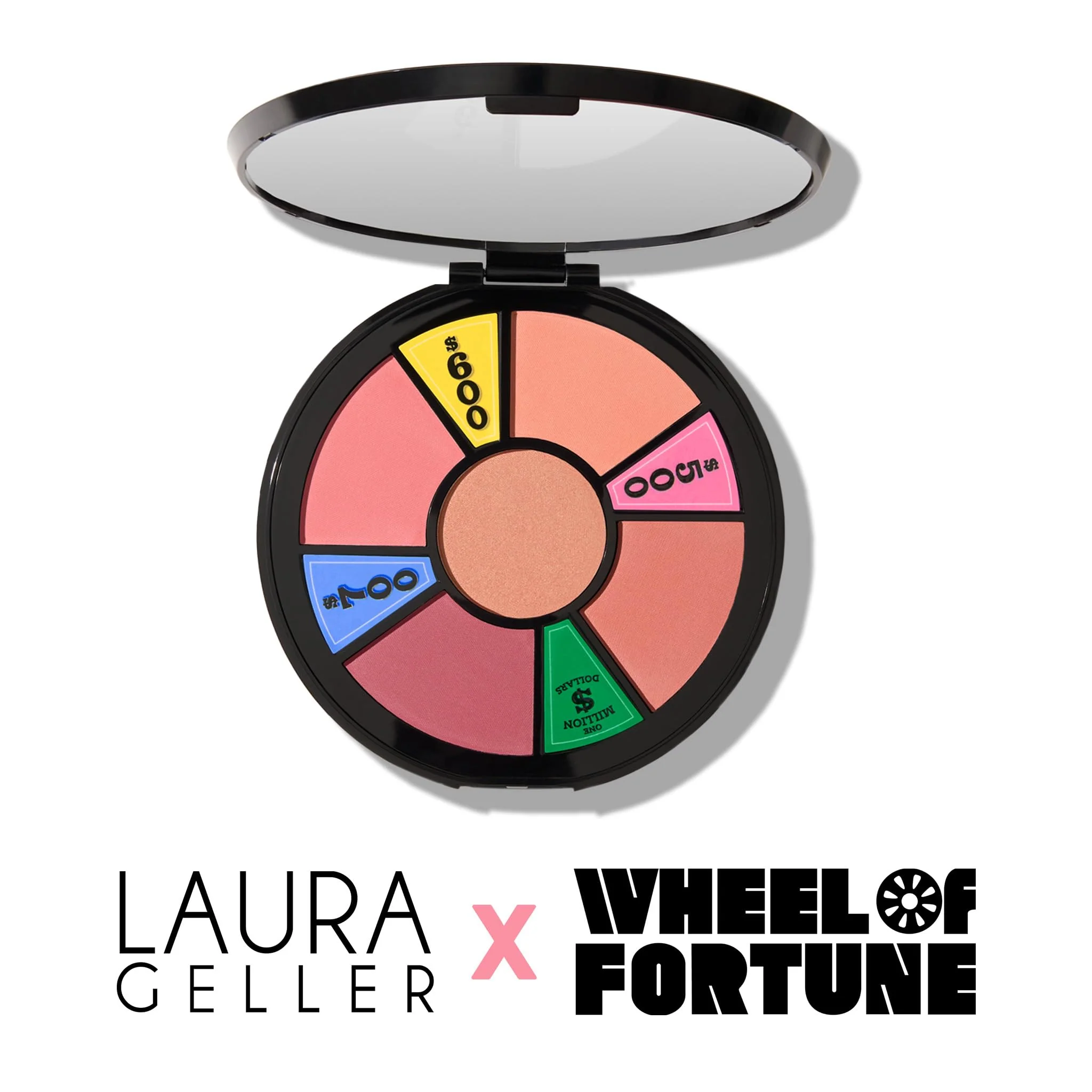 LAURA GELLER NEW YORK x Wheel of Fortune Limited Edition Collab The Wheel Blush Palette 5 pc Multi-Finish Blushes - Image 3