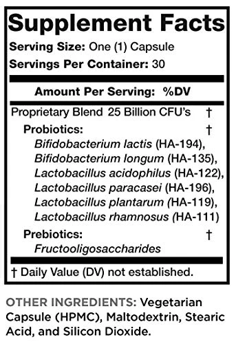 Lean & Pure Prebiotic & Probiotic, 25 Billion Live and Shelf Stable Cultures, 30 Count, Non GMO, Vegetarian, Gluten Free - Image 2
