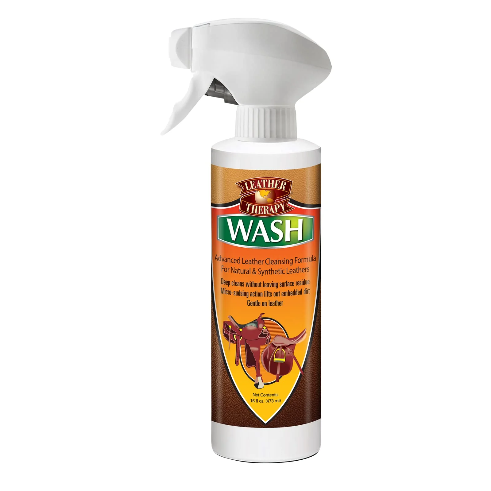 Leather Therapy Wash, Premium Cleaner & Moisturizer for Natural and Synthetic Leather, 16oz - Image 2