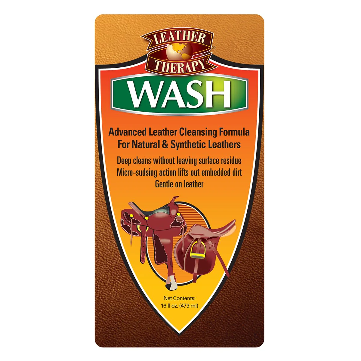Leather Therapy Wash, Premium Cleaner & Moisturizer for Natural and Synthetic Leather, 16oz - Image 5