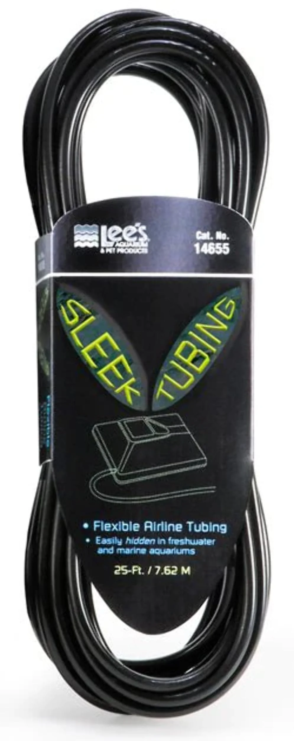 Lee's Sleek Airline Tubing, 25-Foot, Black