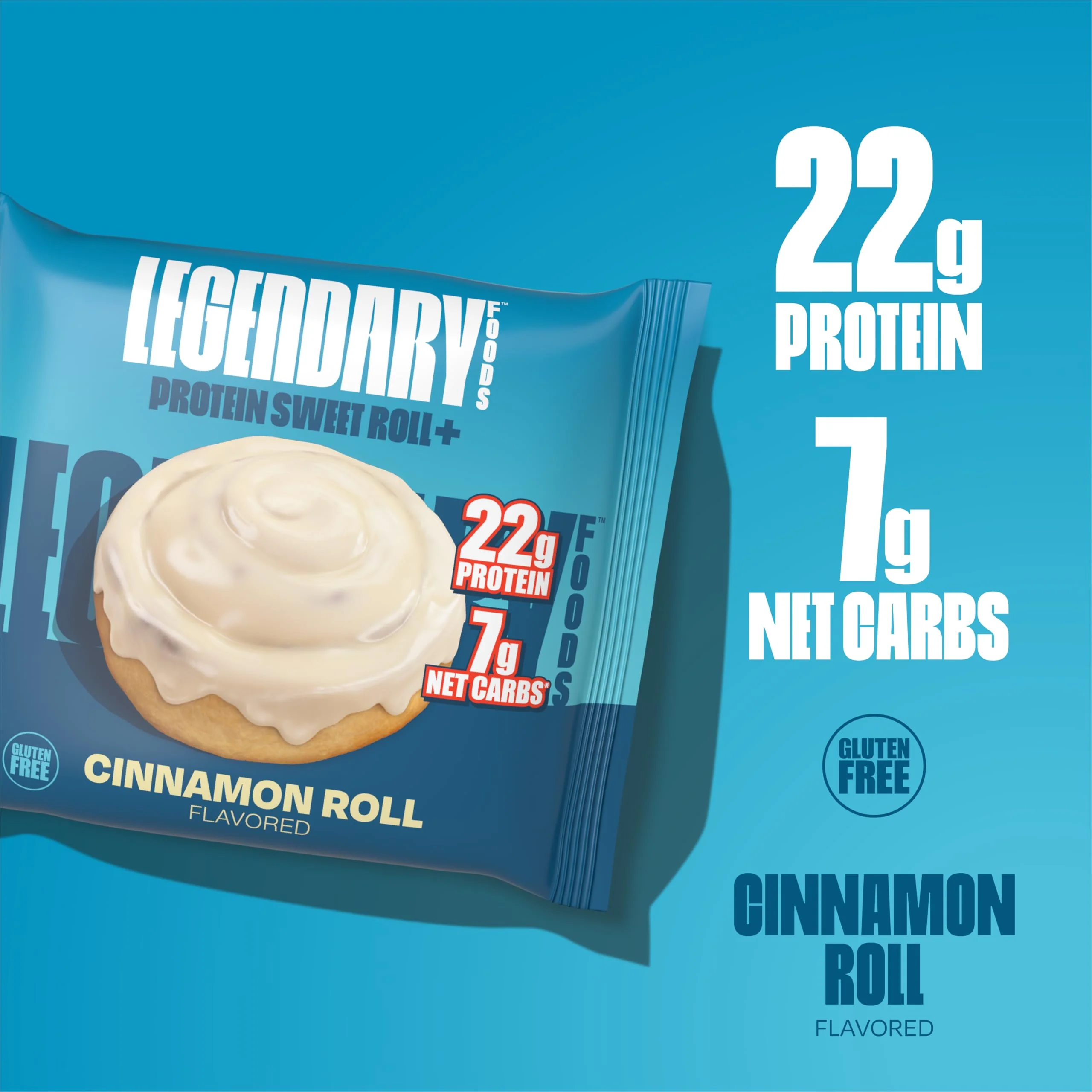 Legendary Foods Cinnamon Roll 22g Protein Bars – Gluten-Free, Low Carb Meal Option – Sweet Zero Sugar Snack, Keto-Friendly – 10-Pack High Protein Pre- or Post-Workout Nutrition Bars - Image 4