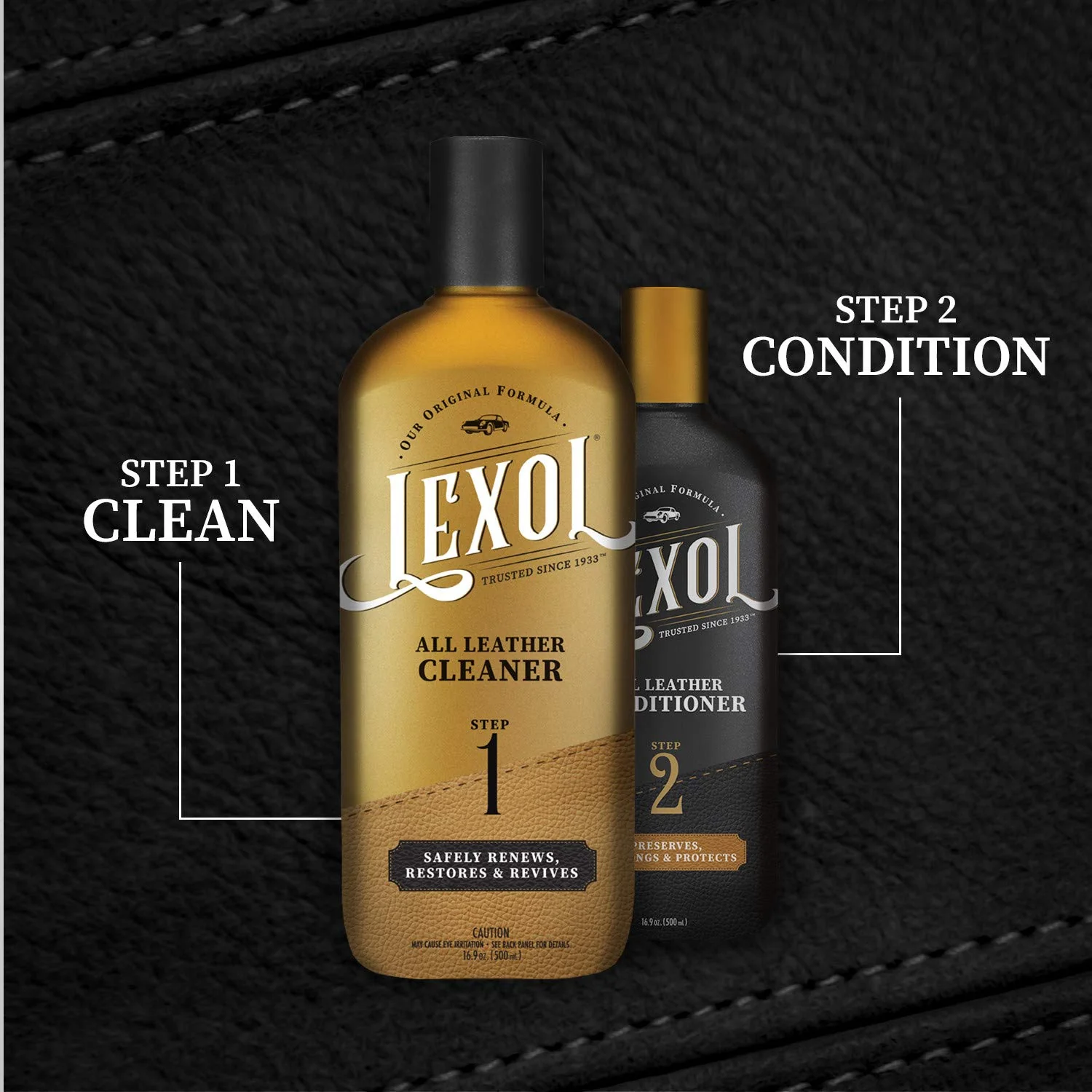 Lexol All Leather Cleaner for Car Interior, Couches and Furniture, Shoes and Boots, Purses and Handbags, Baseball Gloves and Horse Saddles, and More, 16.9 oz - Image 6
