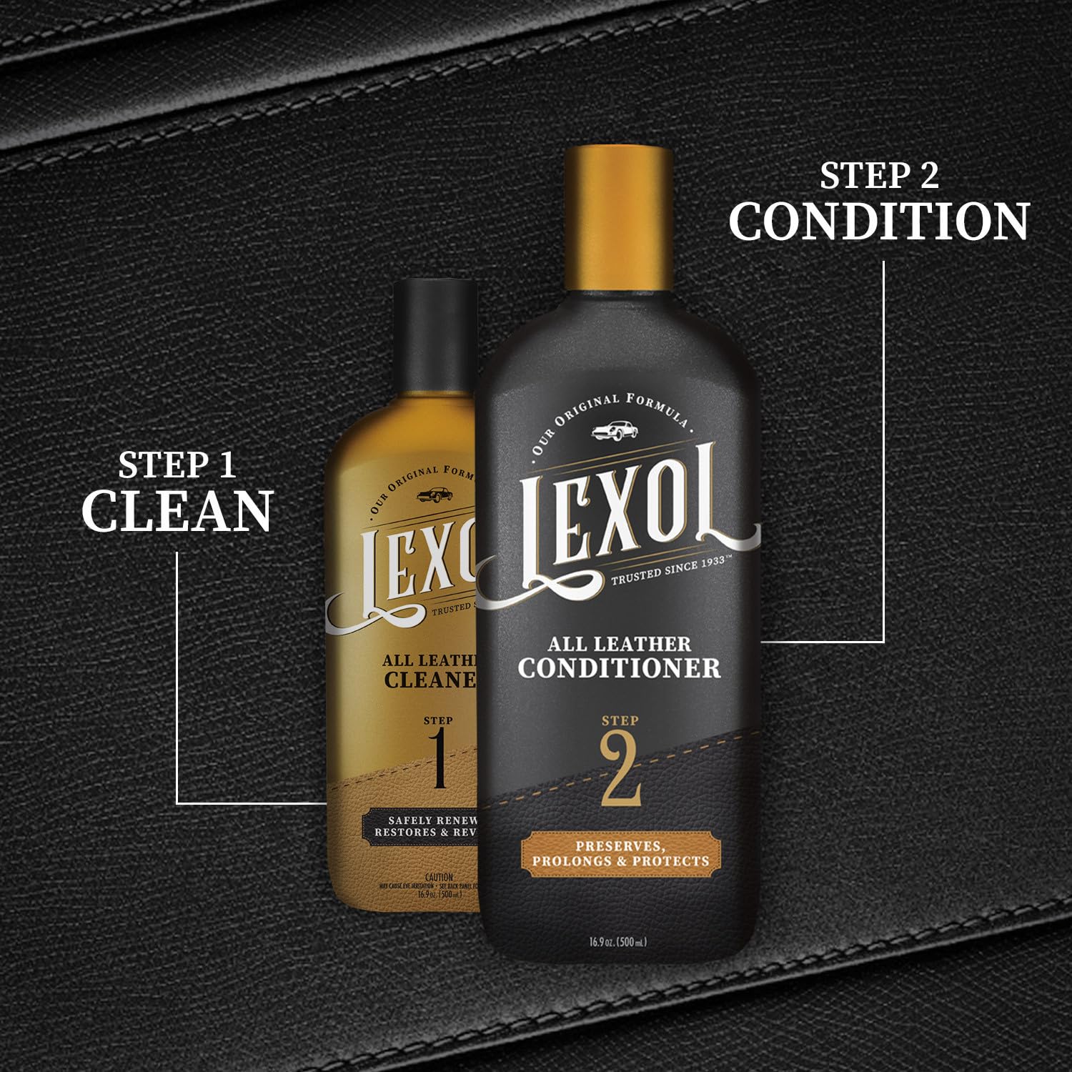 Lexol All Leather Conditioner for Car Seats and Interiors, Couches and Furniture, Shoes and Boots, Bags and Jackets, Baseball Gloves and Horse Saddles, and More, 16.9 oz Bottle (Step 2 of 2) - Image 8