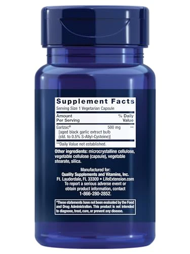Life Extension Aged Black Garlic, Heart Health Support Supplement, Blood Pressure Health Support, Cholesterol Health Support, Once-Daily, Gluten Free, Vegetarian, Non-GMO, 30 Capsules - Image 10