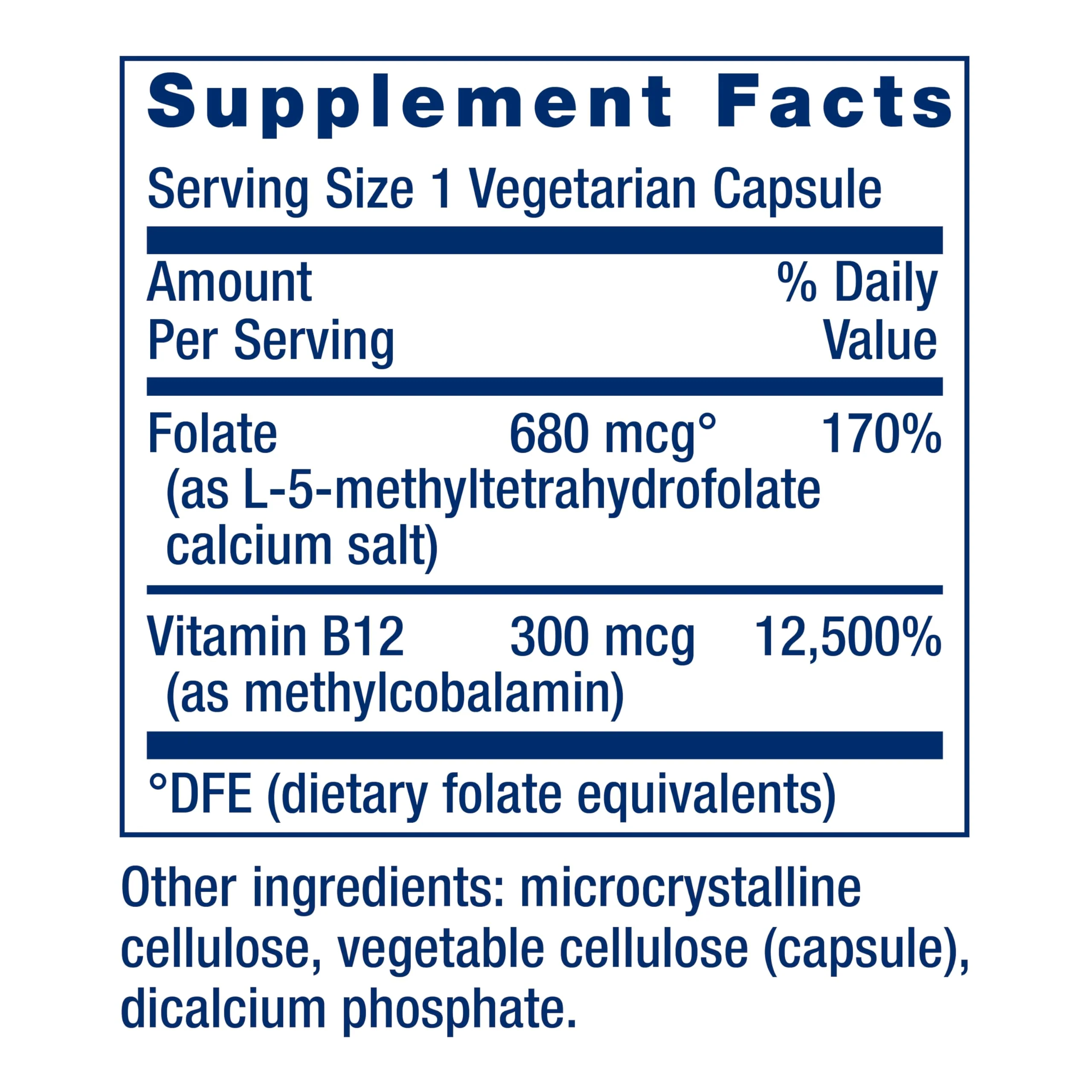 Life Extension BioActive Folate & Vitamin B12, Promotes Heart, Brain & GI Tract Health, Non-GMO, Gluten-Free, Vegetarian, 90 Capsules - Image 8