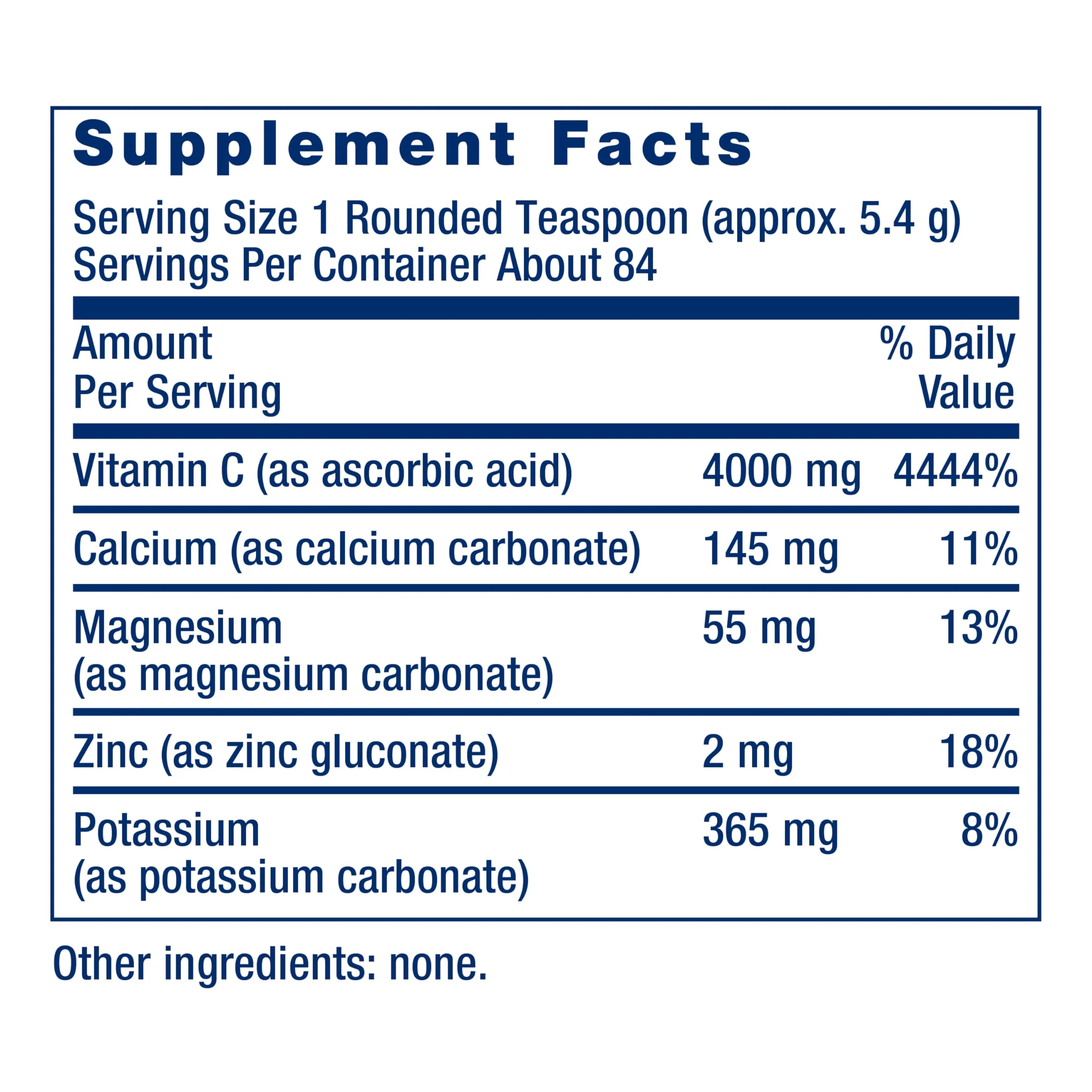 Life Extension Buffered Vitamin C Powder, buffering minerals, calcium, magnesium, potassium & zinc, for sensitive stomachs, gluten free, non-GMO, vegetarian, 454 grams, about 84 servings - Image 8