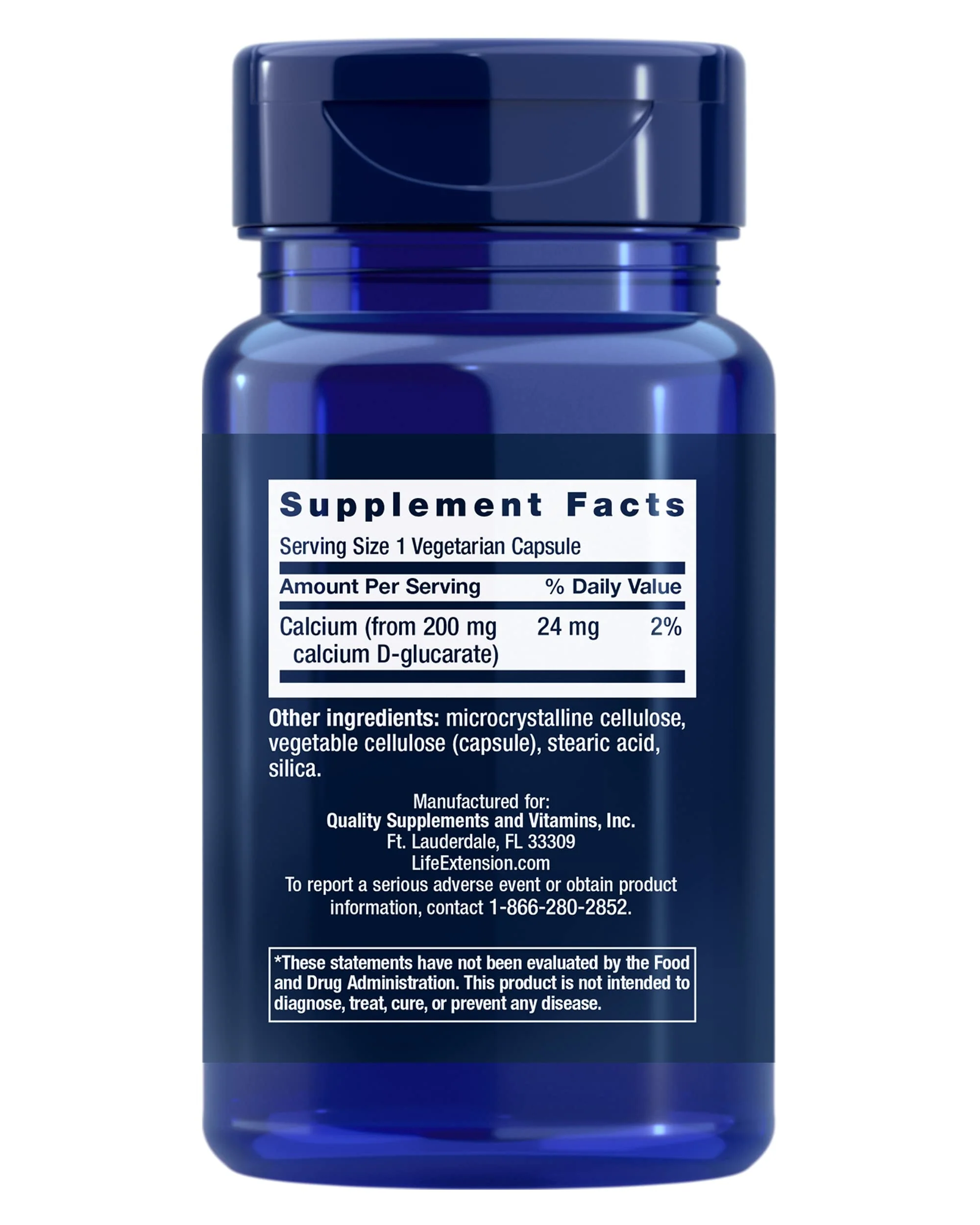 Life Extension Calcium D-Glucarate, 200 mg - Supports Detoxification, Helps Flush Out Unwanted Compounds – Gluten-Free, Non-GMO, Vegetarian – 60 Capsules - Image 9