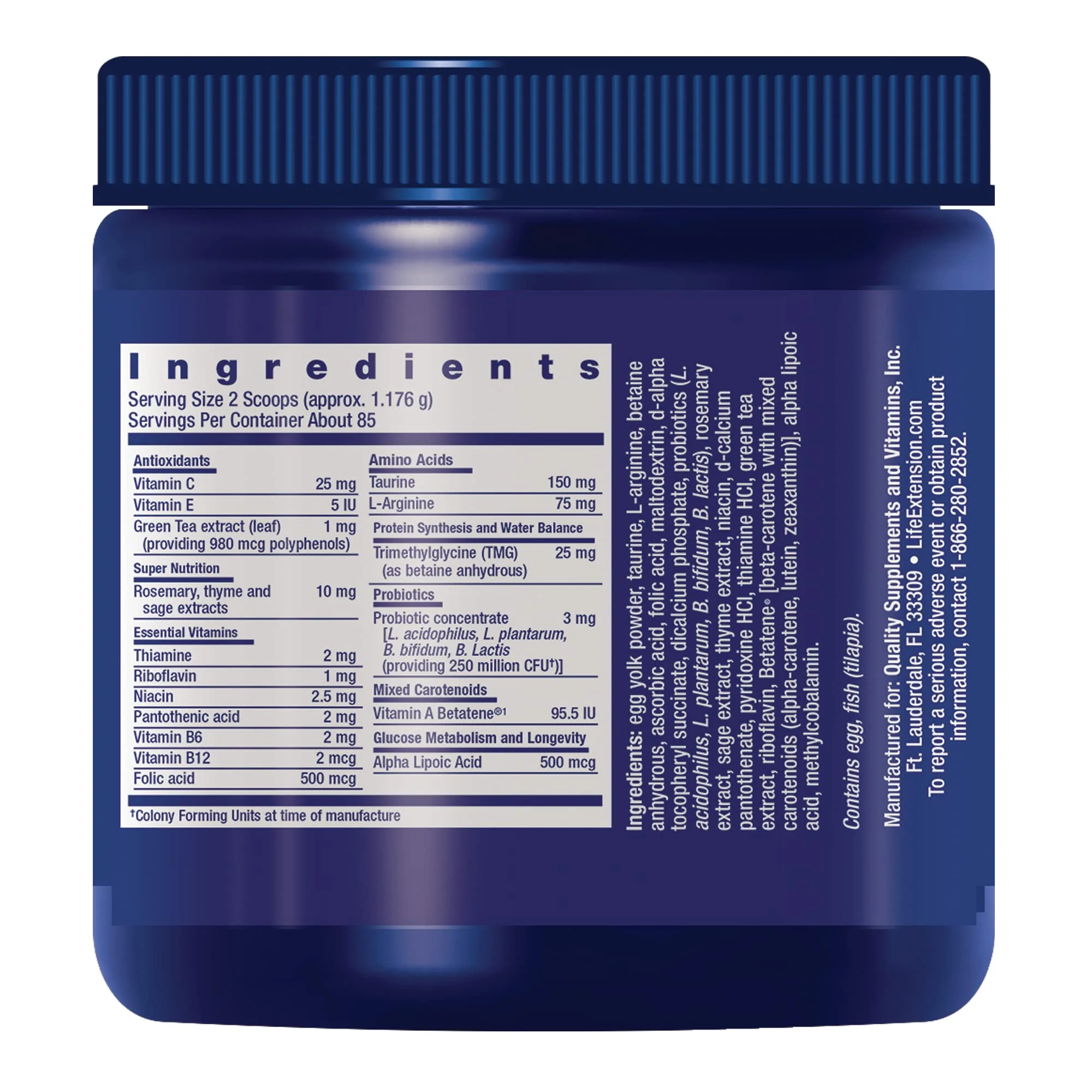 Life Extension Cat Mix, cat Food Supplements, Heart Health, probiotics, L-arginine, Taurine, B12, folic Acid, Vitamin C, Vitamin E, Rosemary, Nutrient Absorption, Gluten-Free, Non-GMO, 85 Servings - Image 8