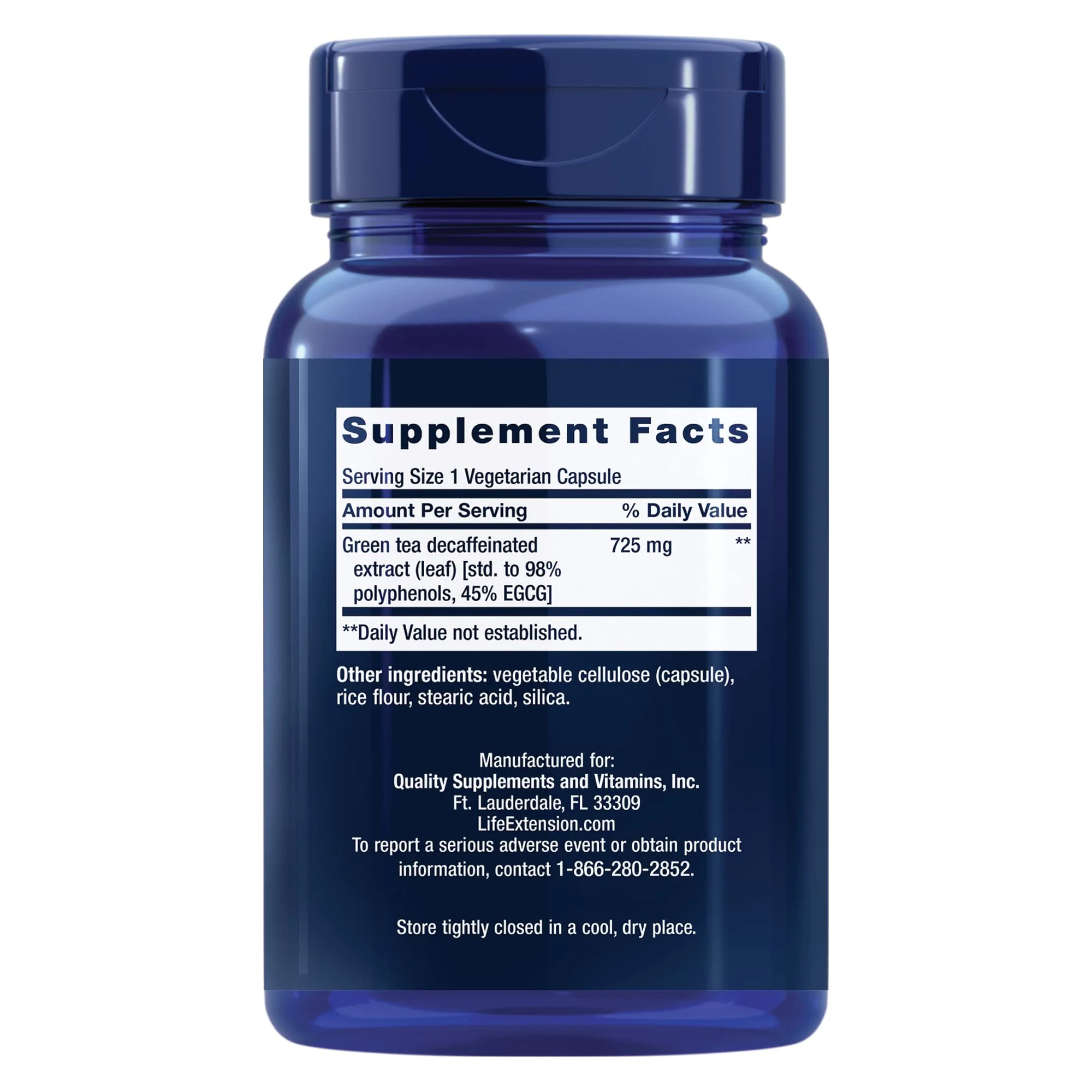 Life Extension Decaffeinated Mega Green Tea Extract – Polyphenol-Rich, Cell Health, Heart Health, Brain Health, Antioxidant Protection – Non-GMO, Gluten-Free, Vegetarian – 100 Capsules - Image 10