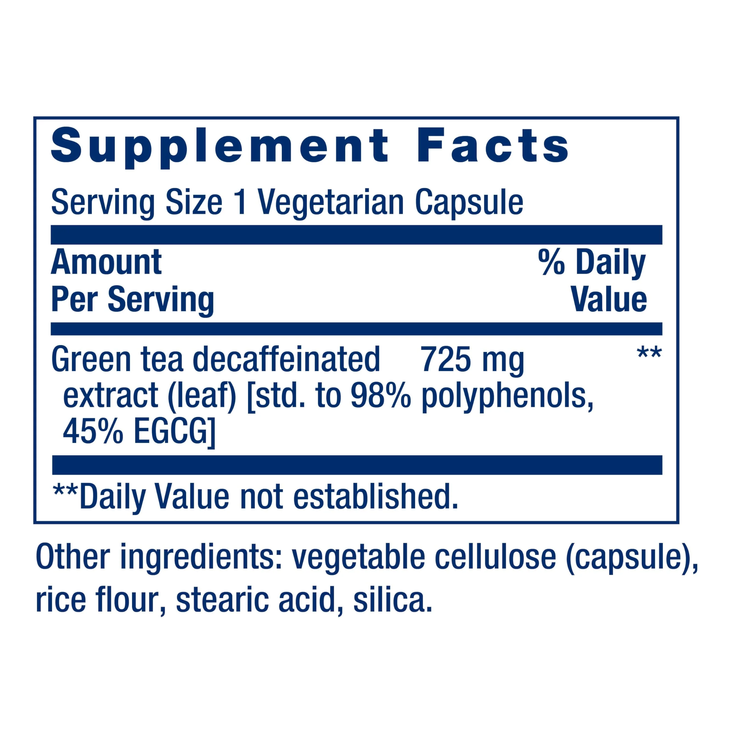 Life Extension Decaffeinated Mega Green Tea Extract – Polyphenol-Rich, Cell Health, Heart Health, Brain Health, Antioxidant Protection – Non-GMO, Gluten-Free, Vegetarian – 100 Capsules - Image 9
