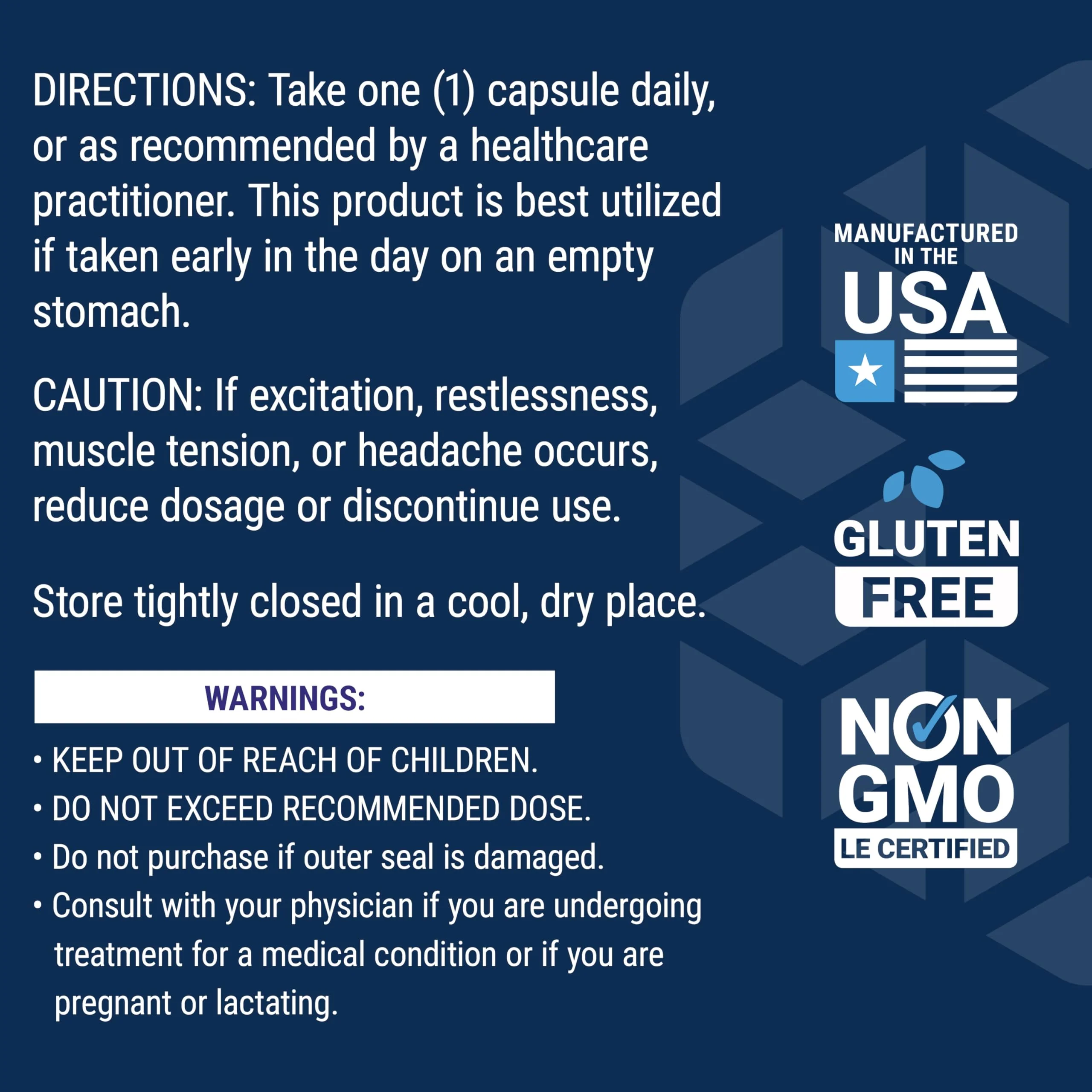 Life Extension DMAE Bitartrate, Supports neurotransmitter Production, 6-Month Supply, Gluten-Free, Non-GMO, Vegetarian, 200 Capsules - Image 5