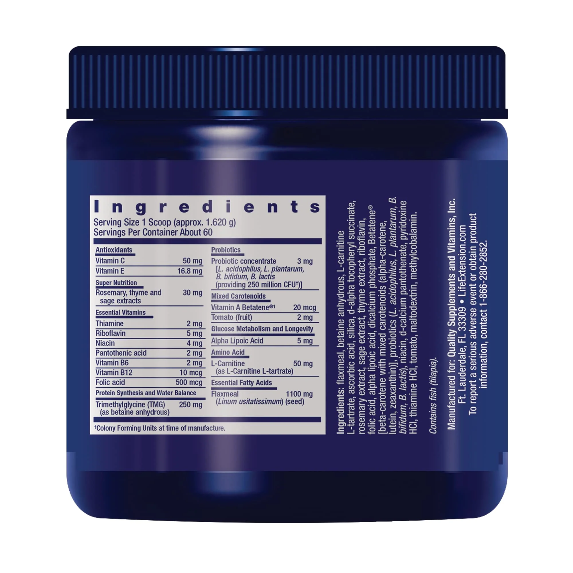 Life Extension Dog Mix, Dog Vitamins and Supplements, probiotics, L-carnitine, B12, folic Acid, Vitamin C, Vitamin E, Rosemary, Nutrient Absorption, Gluten-Free, Non-GMO, 60 Servings - Image 9