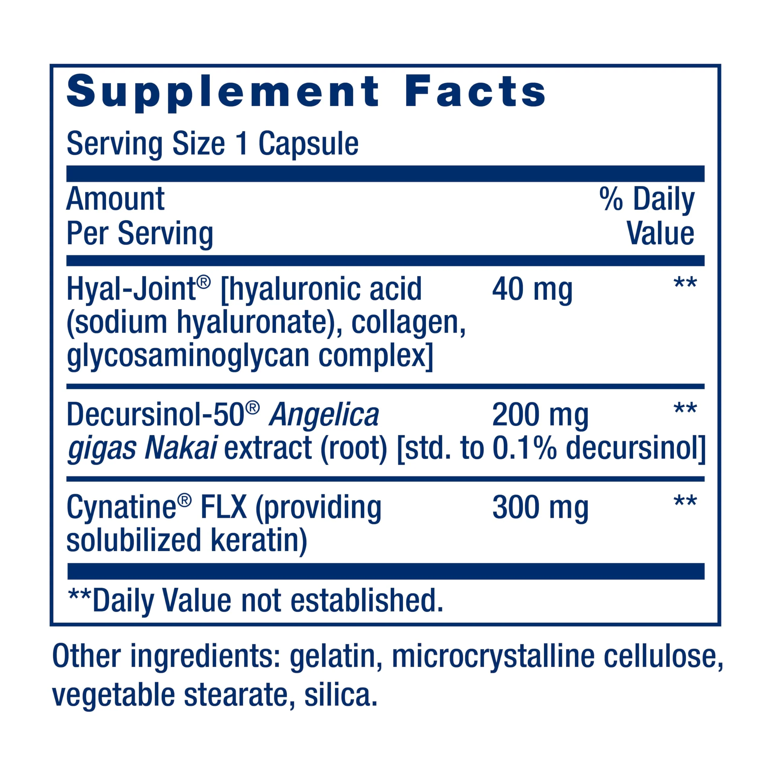 Life Extension Fast-Acting Joint Formula, Keratin, Korean Angelica, hyaluronic Acid, Joint discomfort Relief, Non-GMO, Gluten-Free, 30 Capsules - Image 8