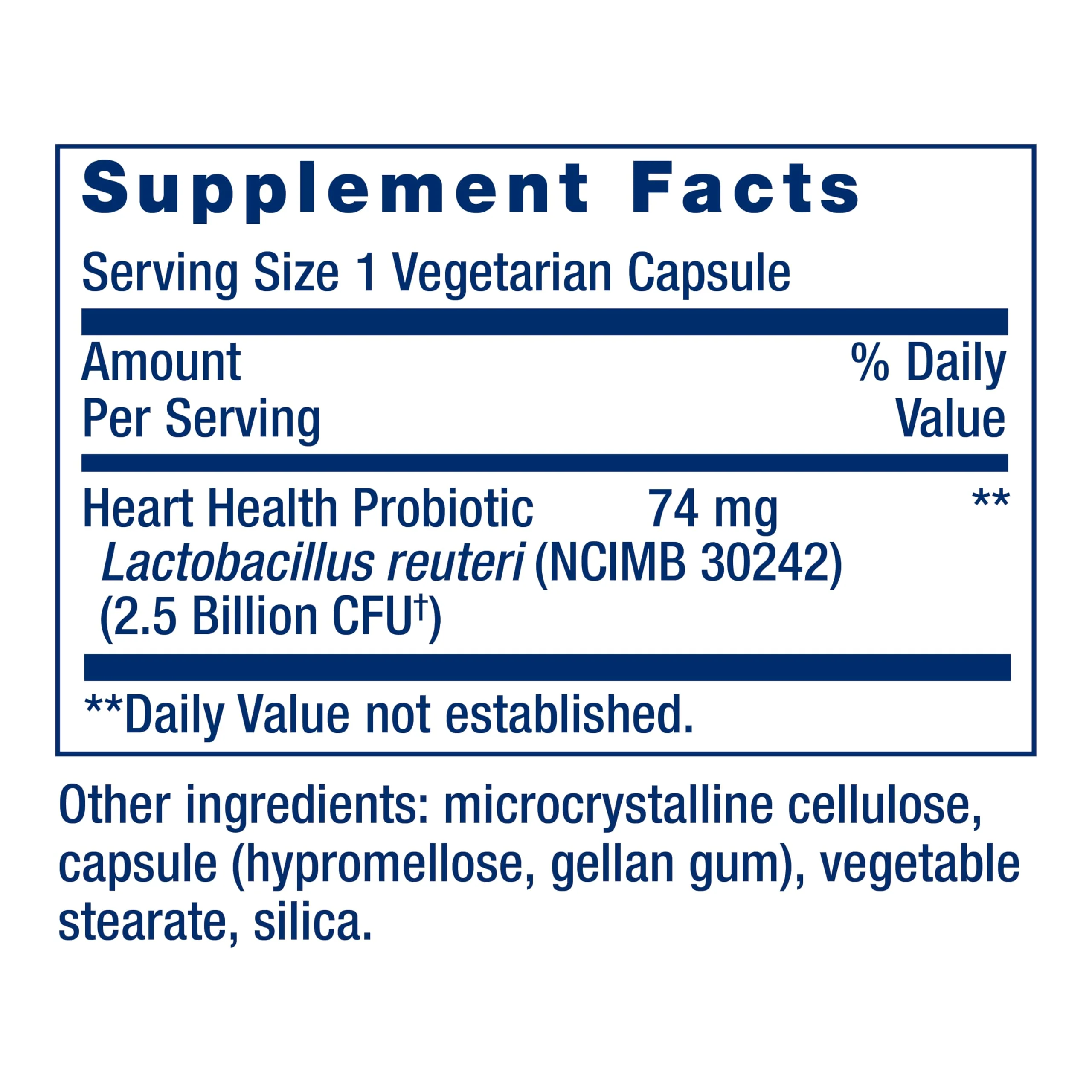 Life Extension FLORASSIST® Probiotic Heart Health, Lactobacillus reuteri 30242, Promotes Heart Health and Already Healthy Cholesterol Levels, Gluten-Free, Non-GMO, Vegetarian, 60 Capsules - Image 8