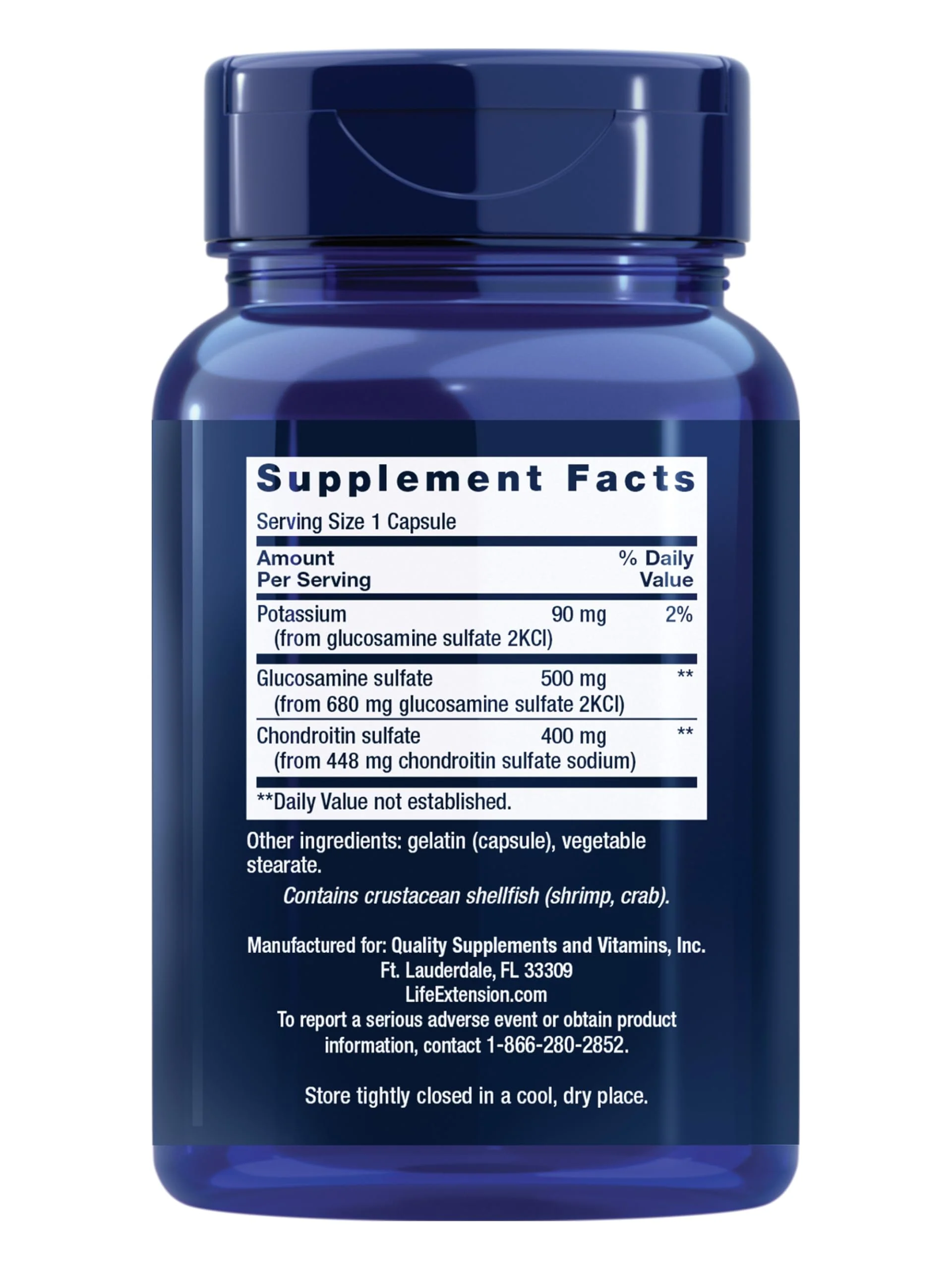 Life Extension Glucosamine/Chondroitin Capsules for Healthy Joints and Cartilage, Non-GMO, Gluten-Free, 90 Capsules - Image 9