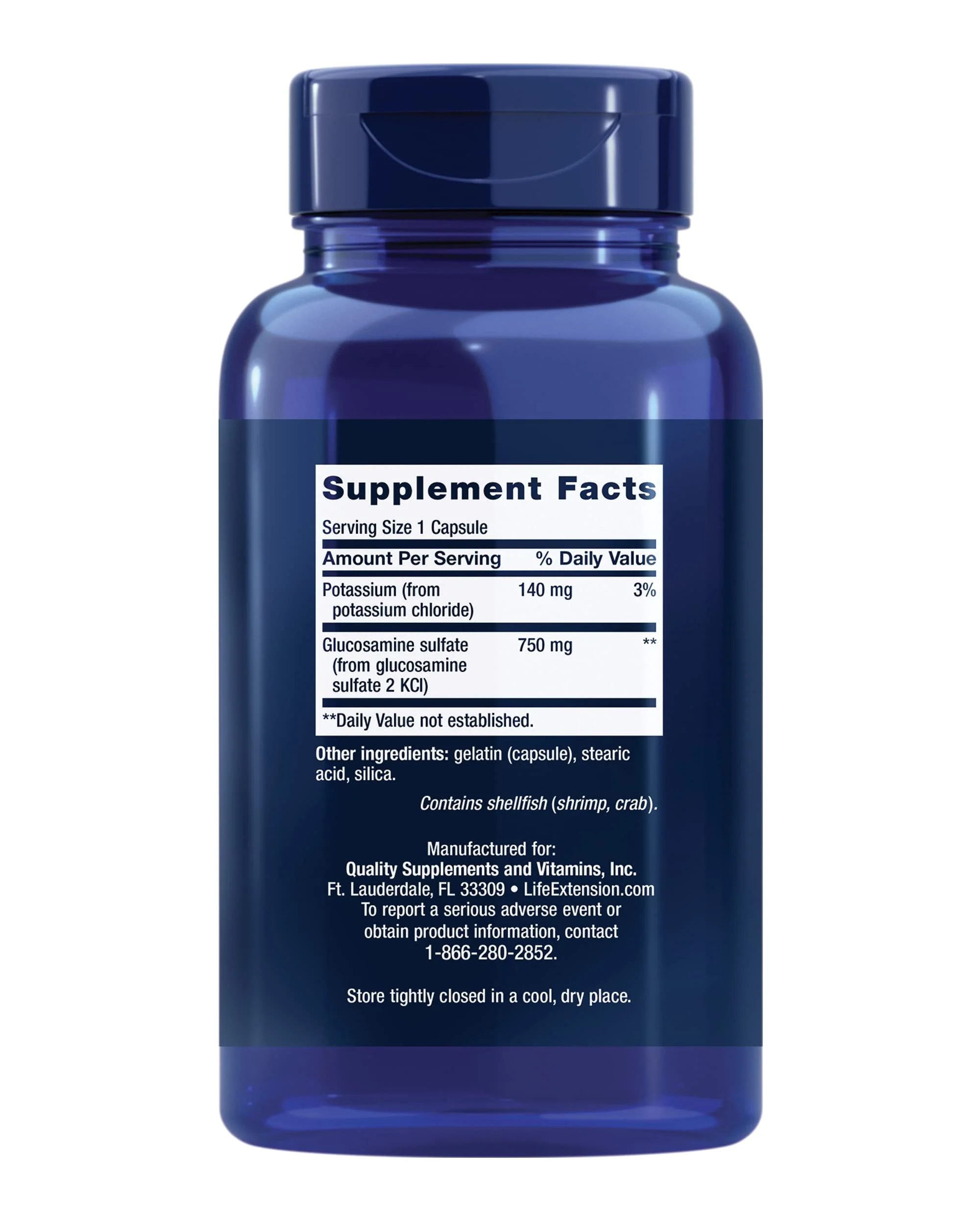 Life Extension Glucosamine Sulfate, 750 mg, Supports Knee Comfort and Joint Health, Gluten-Free, Non-GMO, 60 Capsules - Image 10