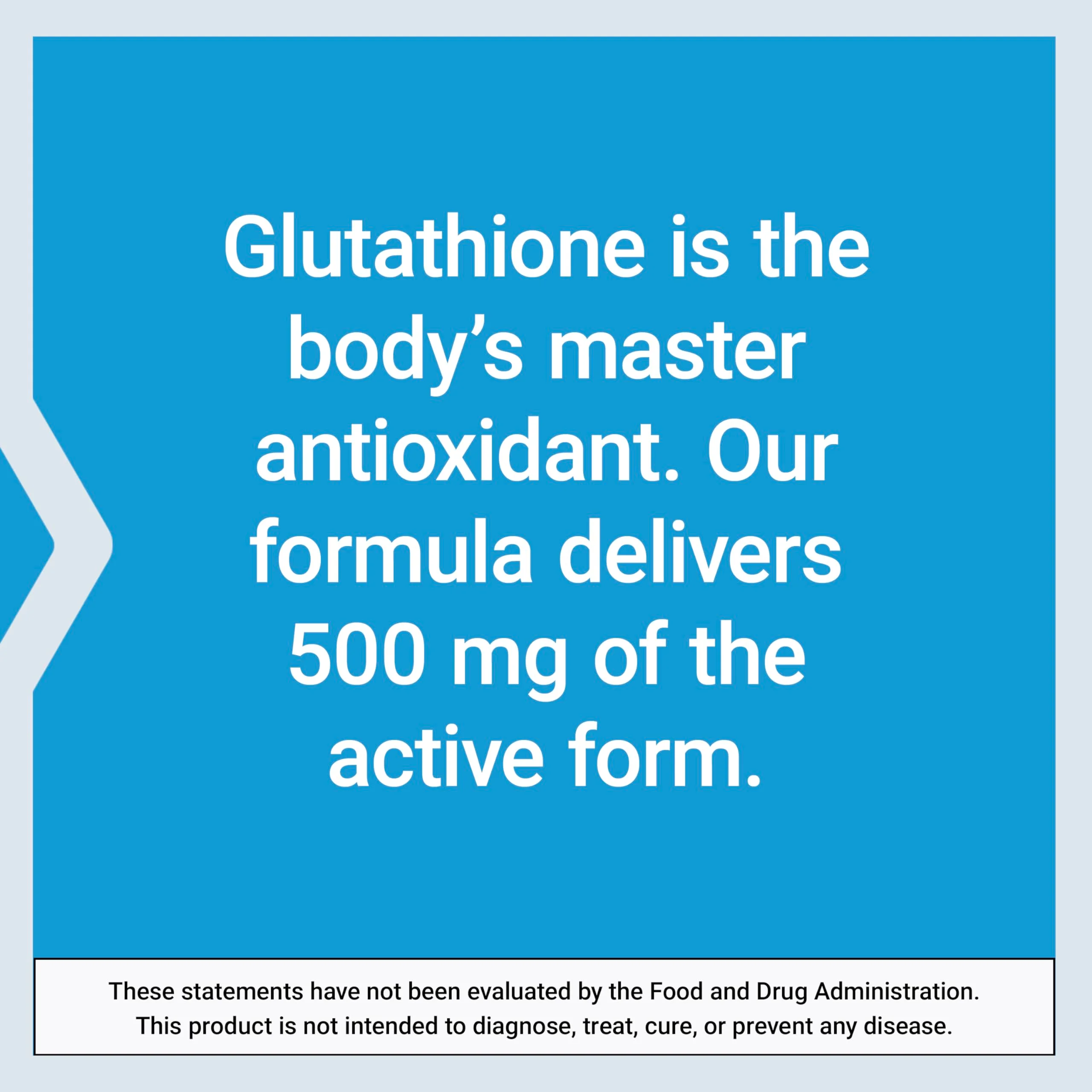 Life Extension Glutathione 500 mg – Glutathione Capsules, Antioxidant Supplement, Oxidative Stress, Active Reduced Form – Gluten-Free, Non-GMO, Vegetarian – 60 Capsules - Image 6
