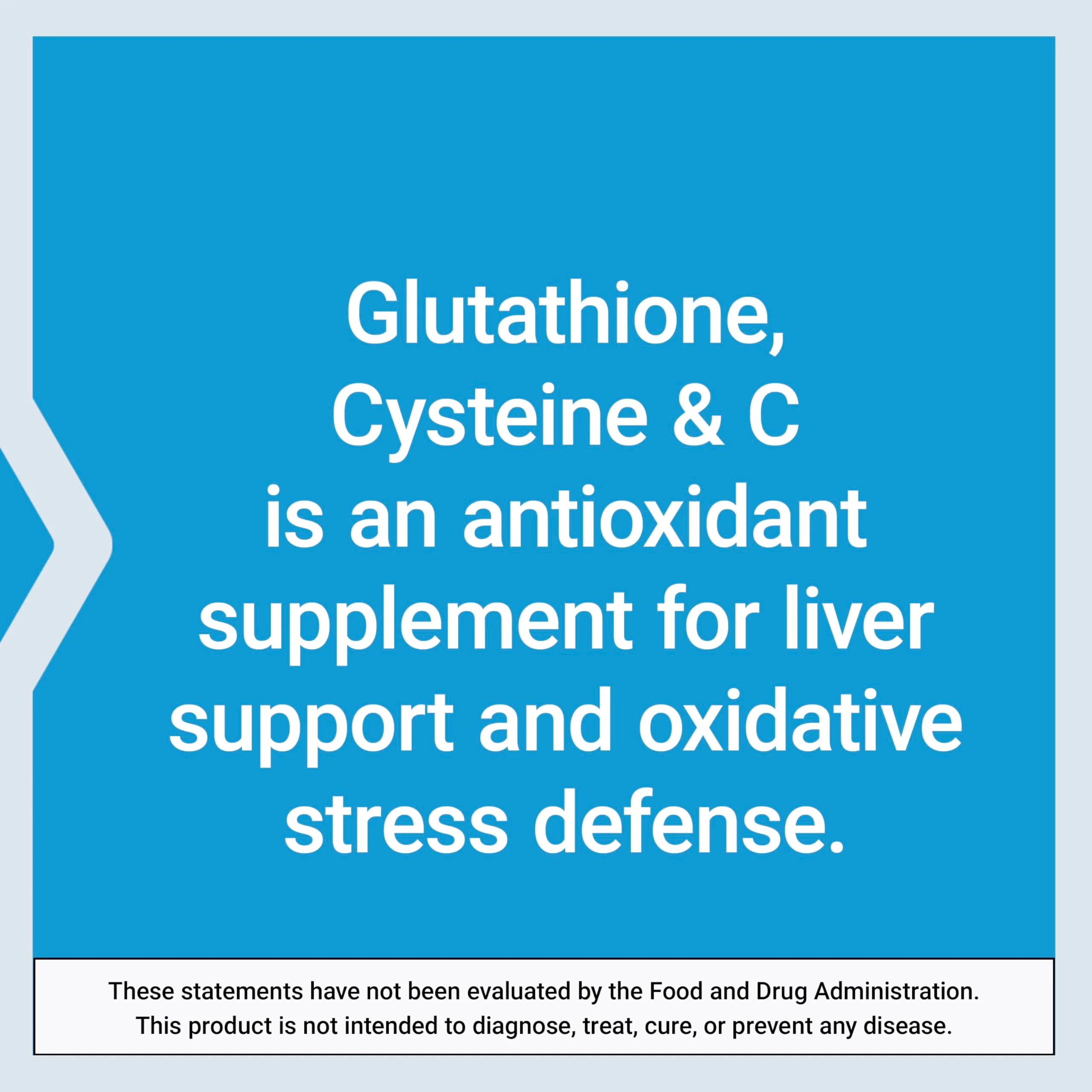 Life Extension Glutathione, Cysteine & C, 500 mg of Vitamin C, Powerful antioxidant Supplement to Support Liver Health, Gluten-Free, Non-GMO, 100 Capsules - Image 5