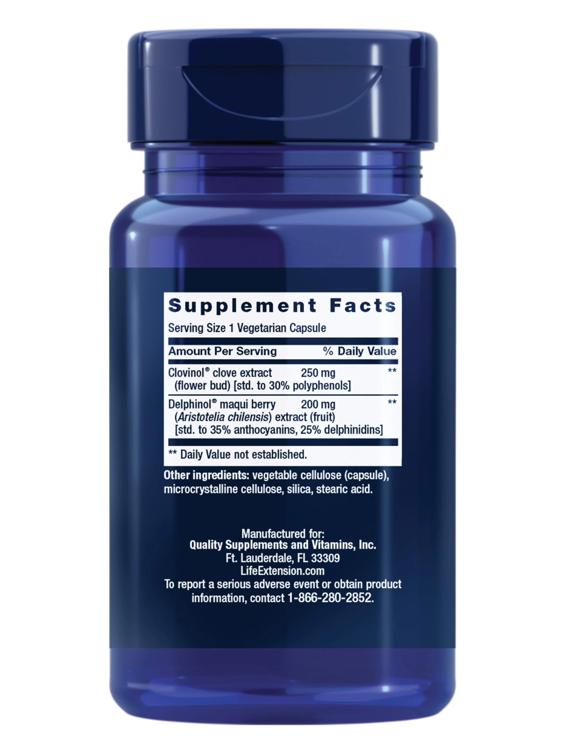 Life Extension Glycemic Guard™, Clove Extract, Maqui Berry (Aristotelia chilensis), Helps Maintain Already Healthy glycemic Balance, Vegetarian, Gluten-Free, 1-Daily, Non-GMO, 30 Capsules - Image 9