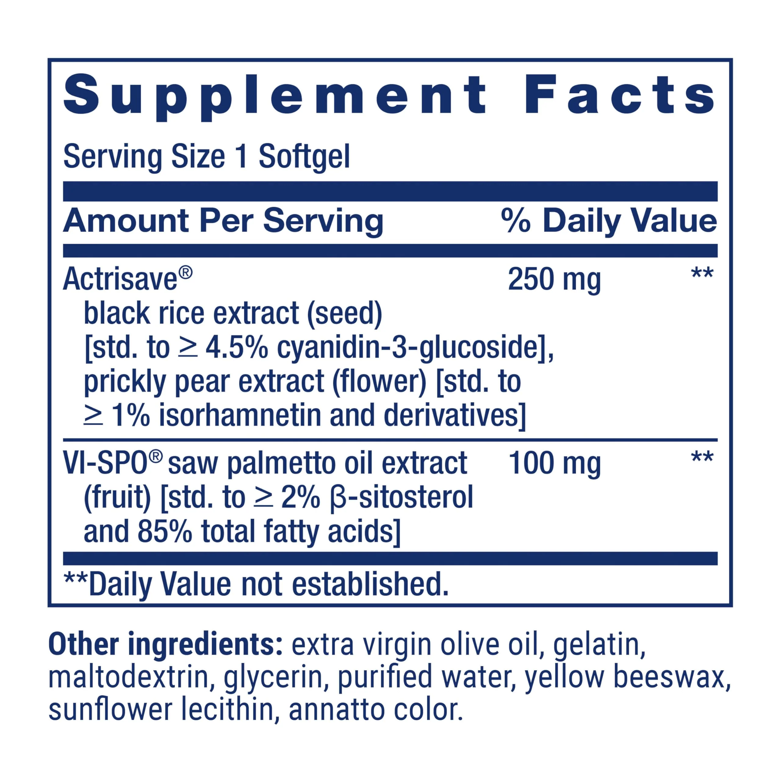 Life Extension Hair Growth for Men, ActriSave® Prickly pear and Black Rice, VI-SPO® Saw Palmetto, Supports Hair Growth, Fullness and Density, Non-GMO, 1-Daily, Gluten-Free, 30 softgels - Image 10