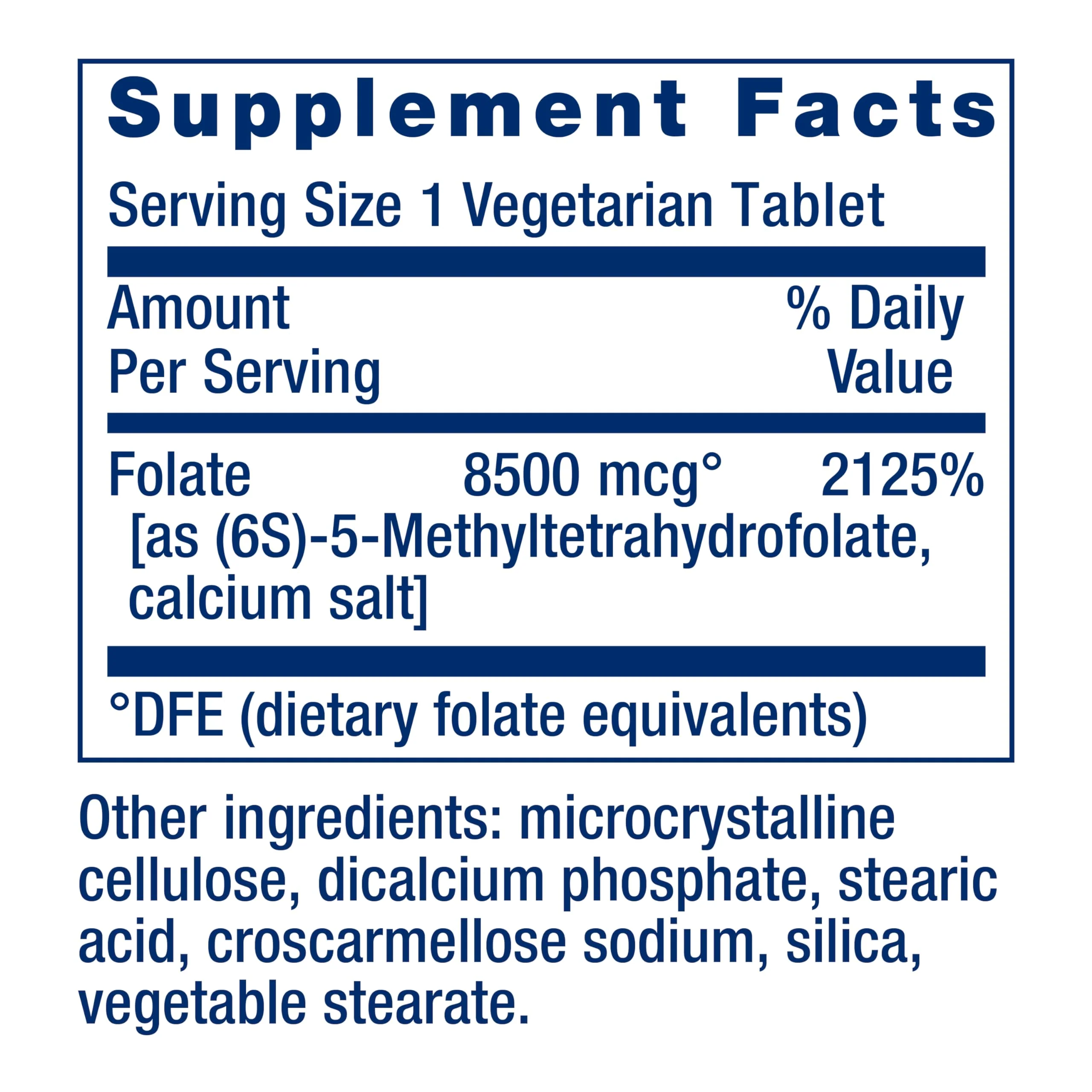 Life Extension High Potency Optimized Folate – L-methylfolate – Folic Acid, 8500 mcg DFE – Heart & Brain Support, Healthy Homocysteine Levels – Gluten-Free, Non-GMO, Vegetarian – 30 Tablets - Image 8