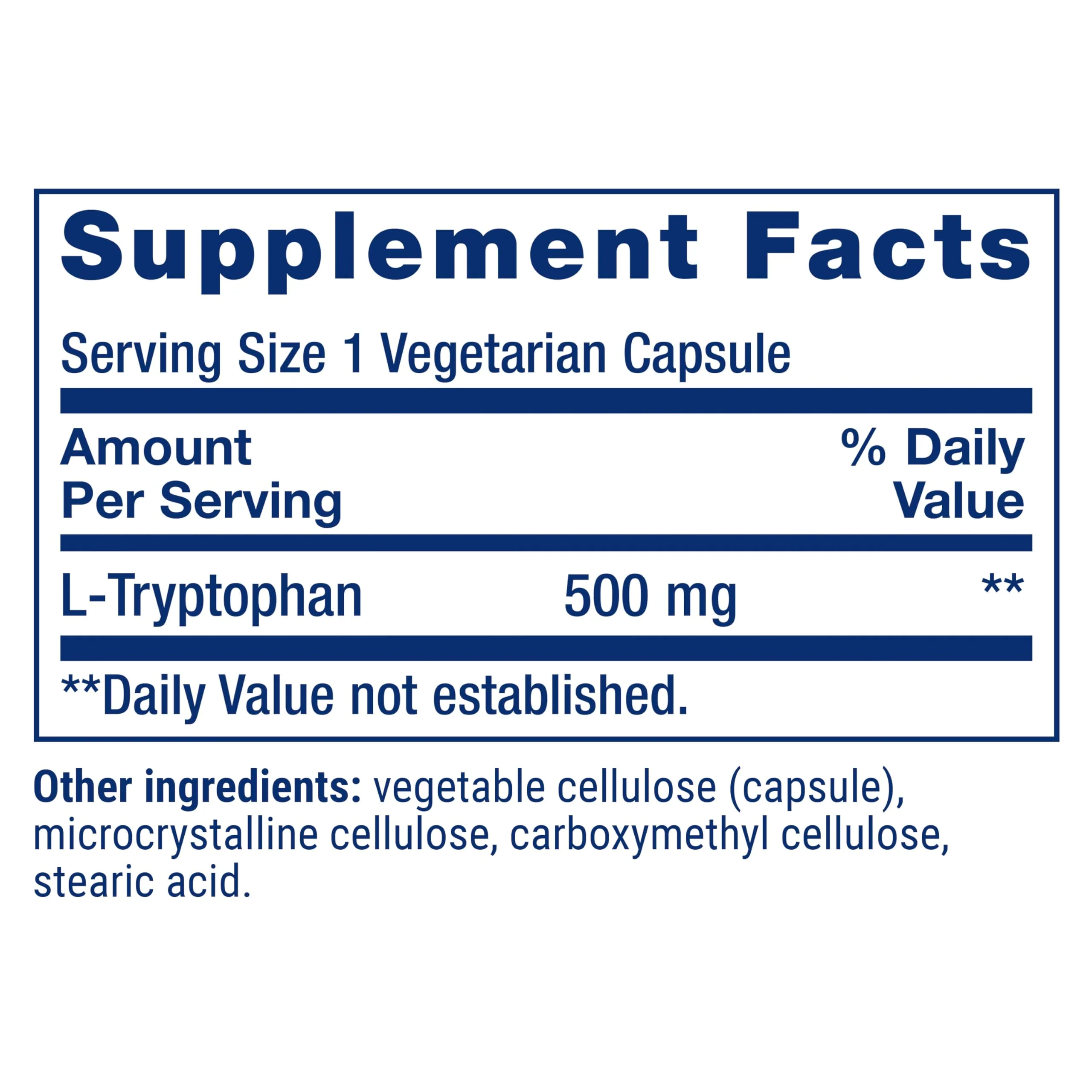 Life Extension L-Tryptophan, 500 mg, Encourages Healthy Serotonin Levels and Promotes Healthy Sleep, Mood, Stress Response & Satiety, Gluten-Free, Non-GMO, Vegetarian, 90 Capsules - Image 8