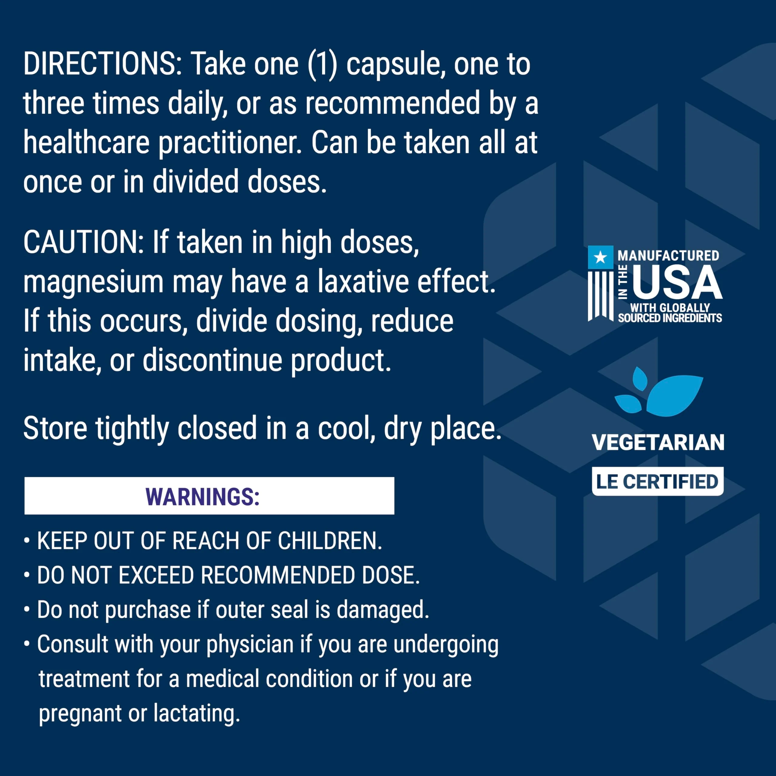 Life Extension Magnesium Citrate 100 mg Vegetarian Capsules, Blue, 100 Count - Image 5