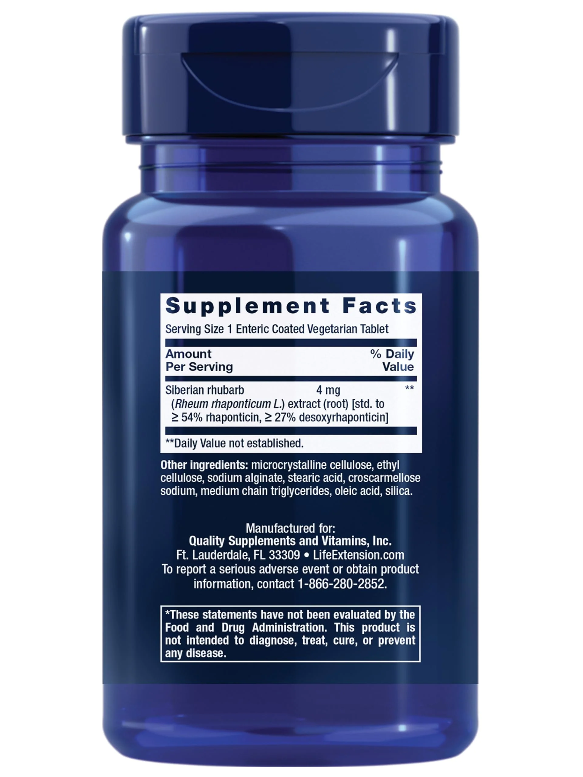 Life Extension Menopause Relief – Siberian Rhubarb, Menopause Supplement for Women, Ease hot Flashes, Mood Swings, Night Sweats Relief, Hormone-Free, Gluten-Free, Non-GMO, Vegetarian, 30 Tablets - Image 10