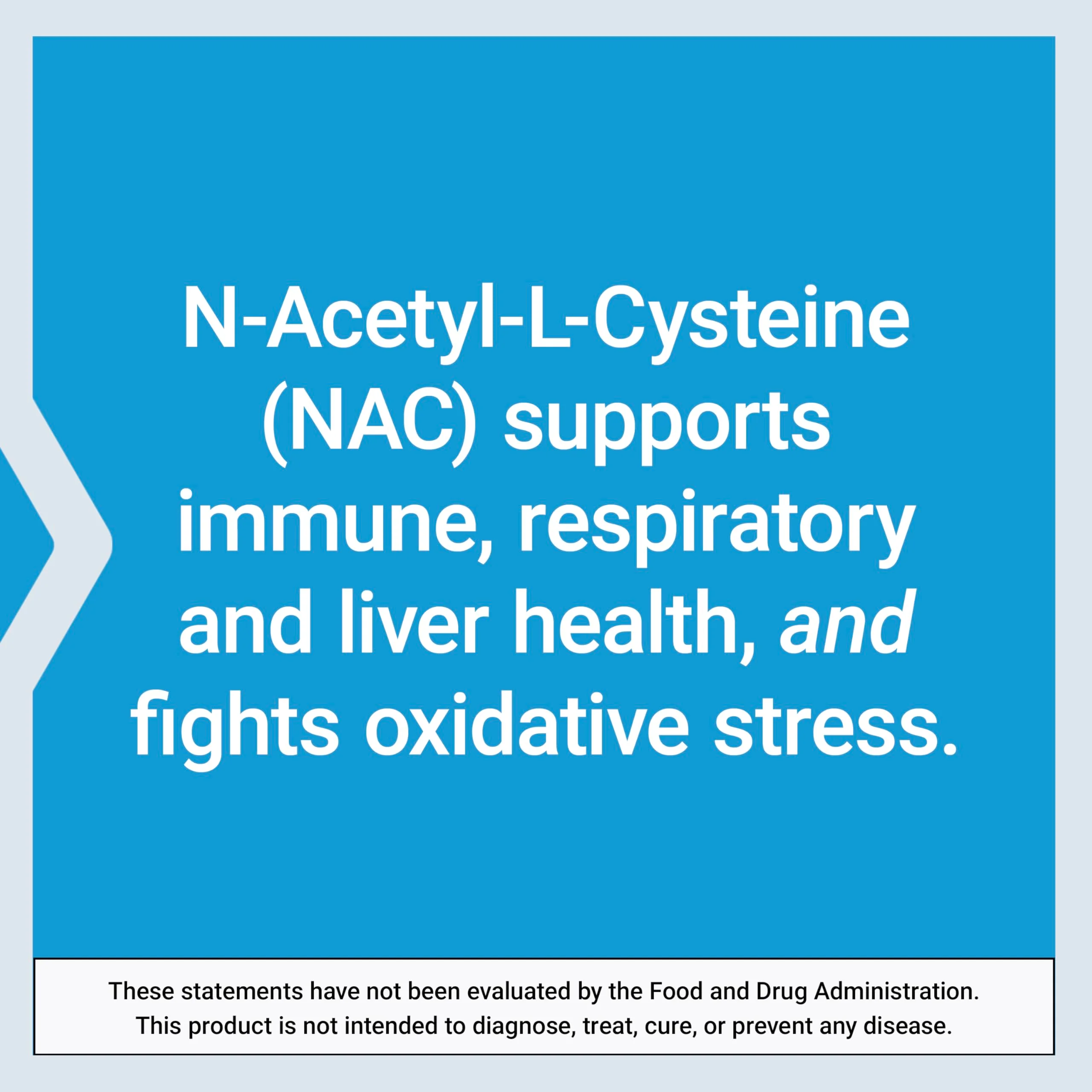 Life Extension N-Acetyl-L-Cysteine (NAC), Immune, Respiratory, Liver Health, NAC 600 mg, Potent antioxidant Support, Free-radicals, Easy to Absorb, 60 Capsules - Image 5